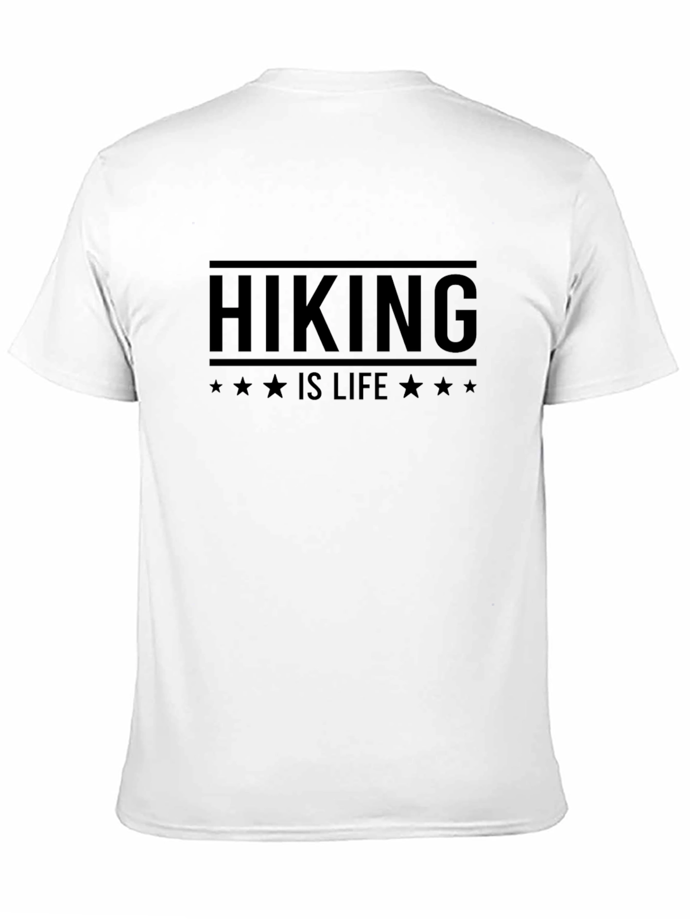 Black Hiking Is Life T-Shirt | Adventure Tee view 11