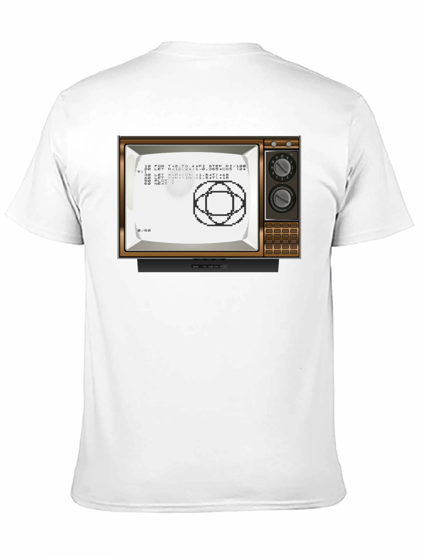 Black Retro Computer TV Graphic Tee - Programmer Shirt view 11