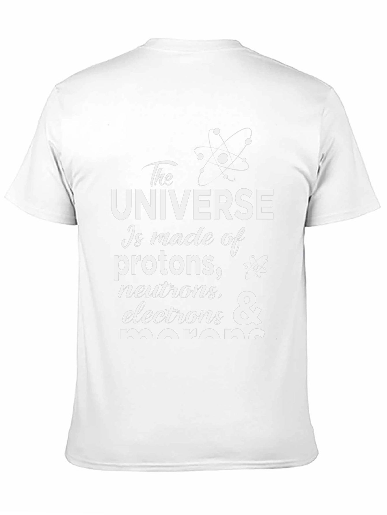 Black The Universe Funny Science T-Shirt view 11