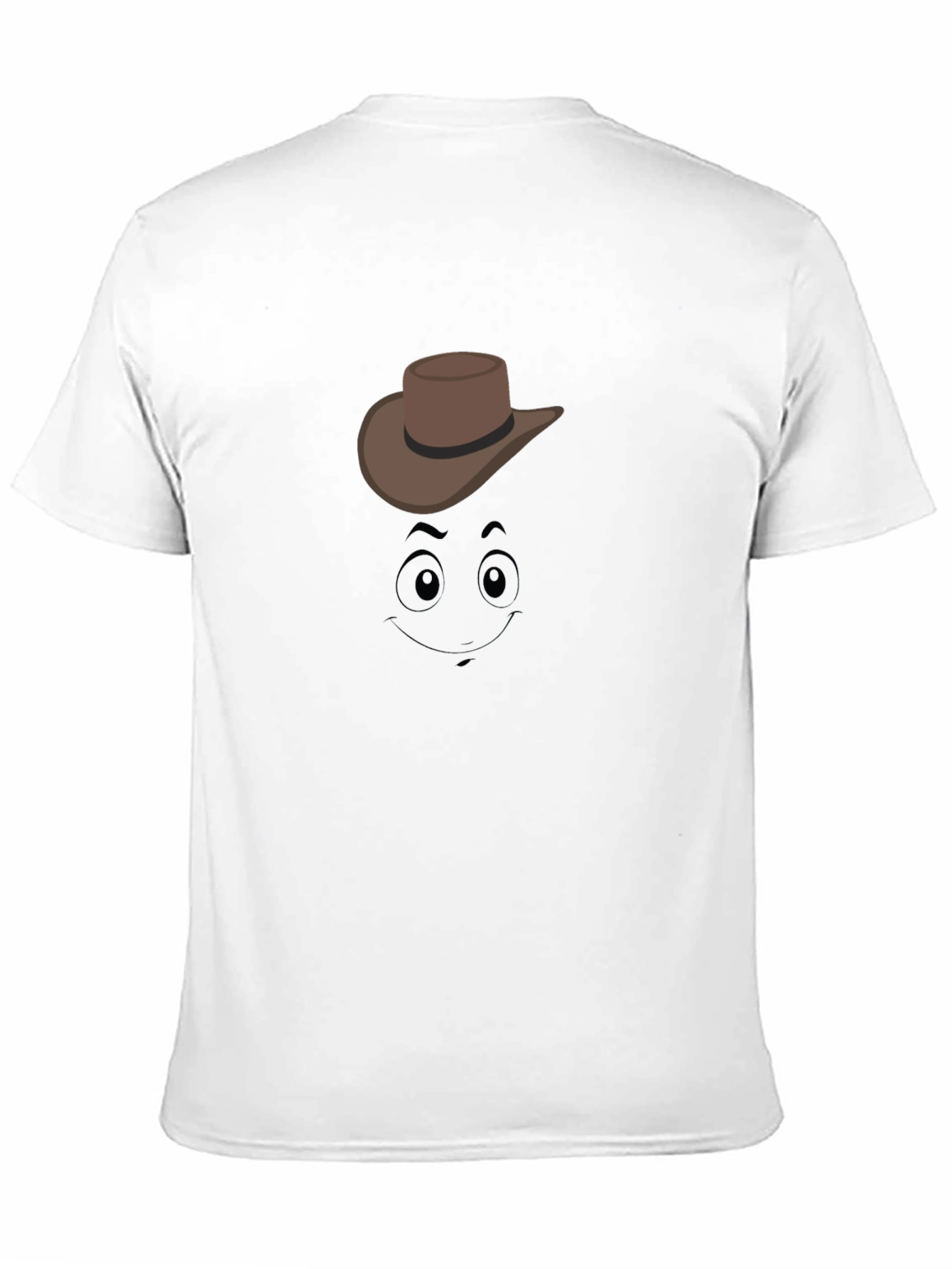 Black Cartoon Cowboy Graphic Tee - Black Cotton T-Shirt view 11