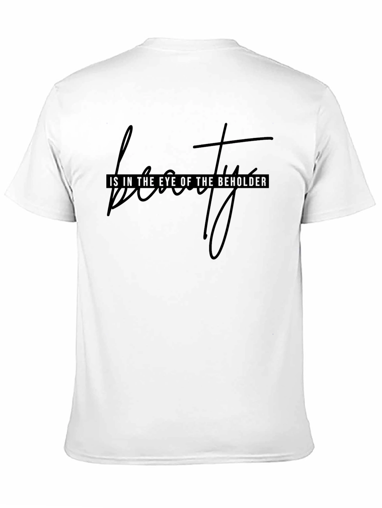 Black Beauty is in the Eye T-Shirt - Black Graphic Tee view 11