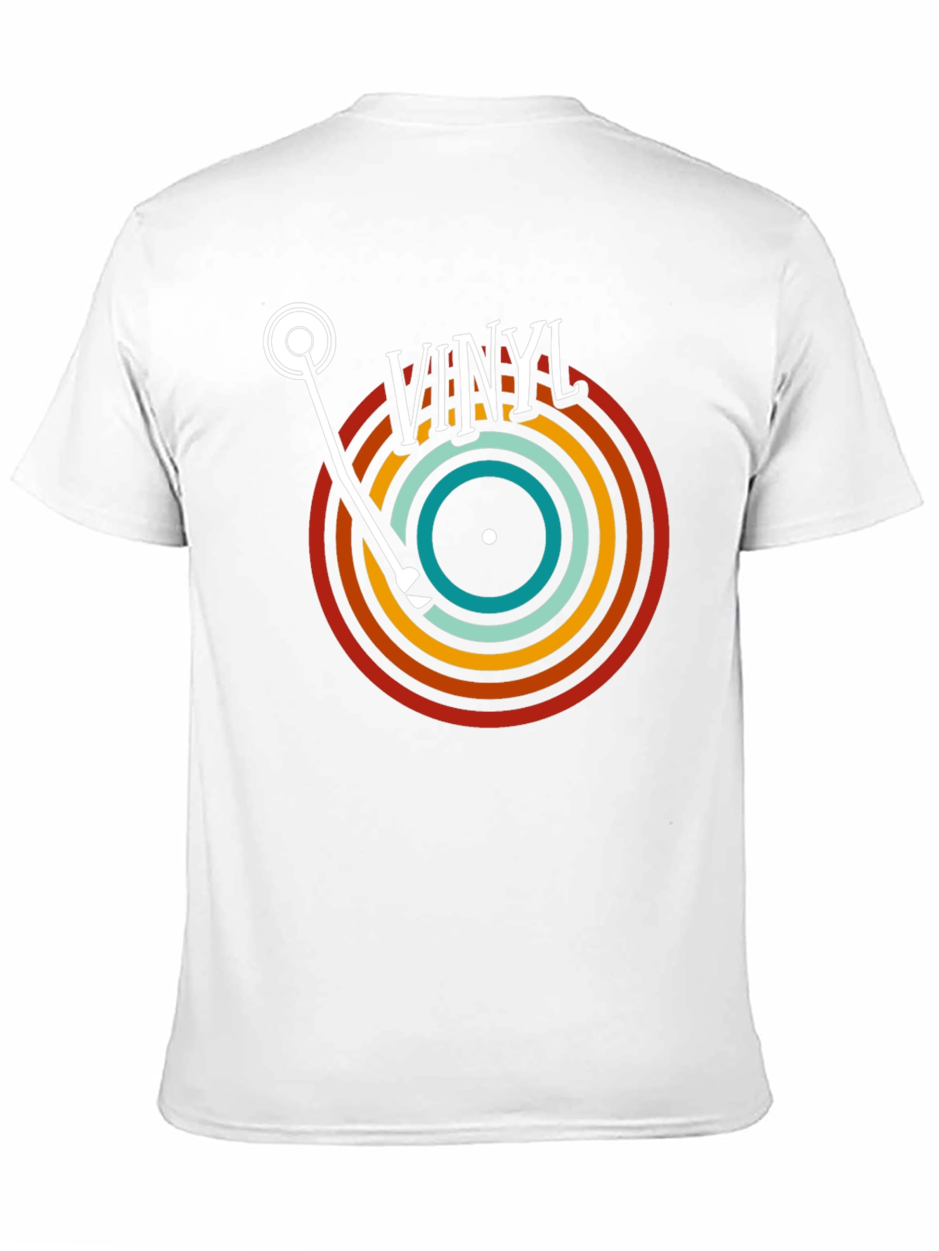 Black Retro Vinyl Record T-Shirt - Black view 11