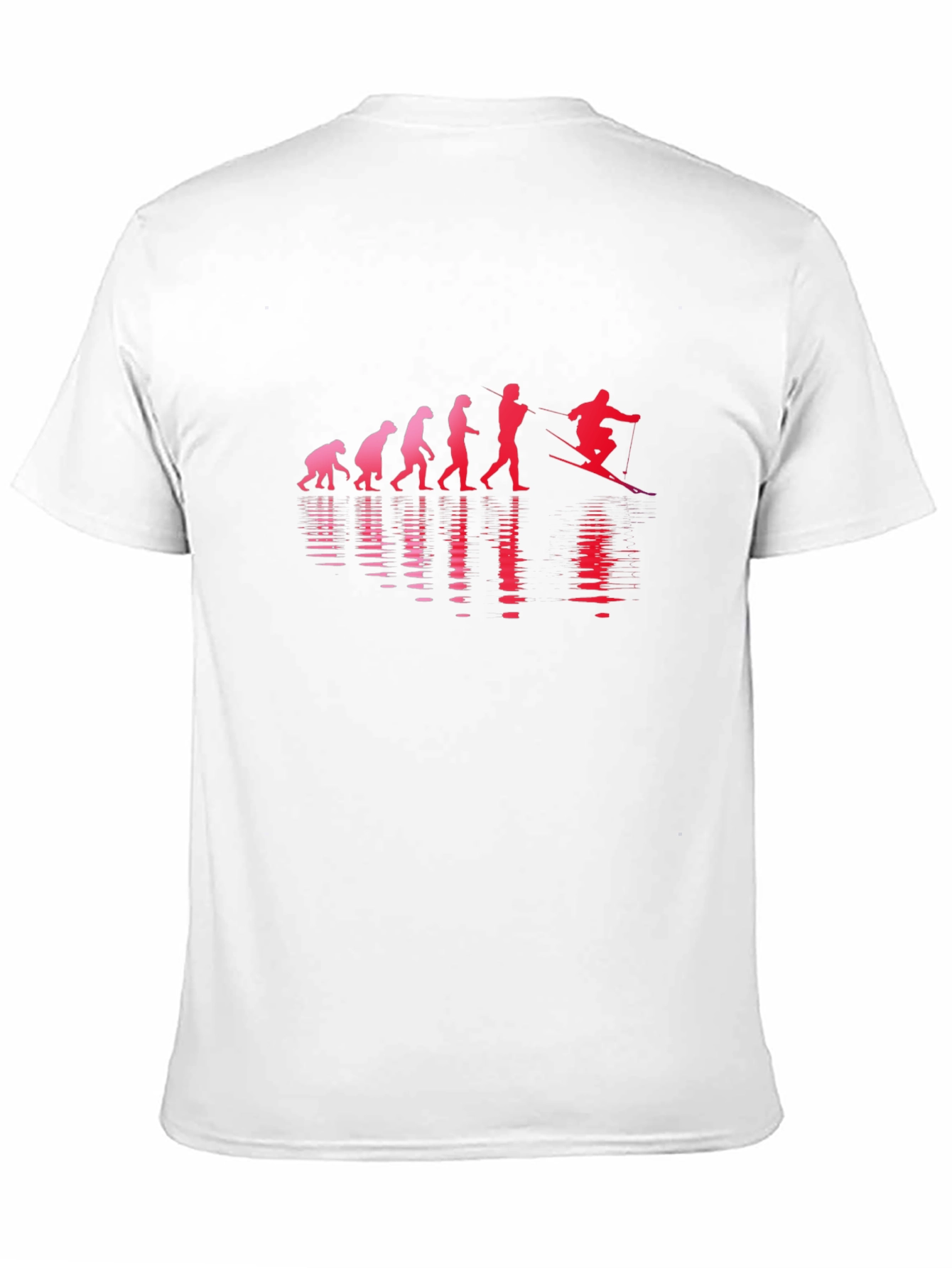 Black Evolution of Skiing Black T-Shirt view 11