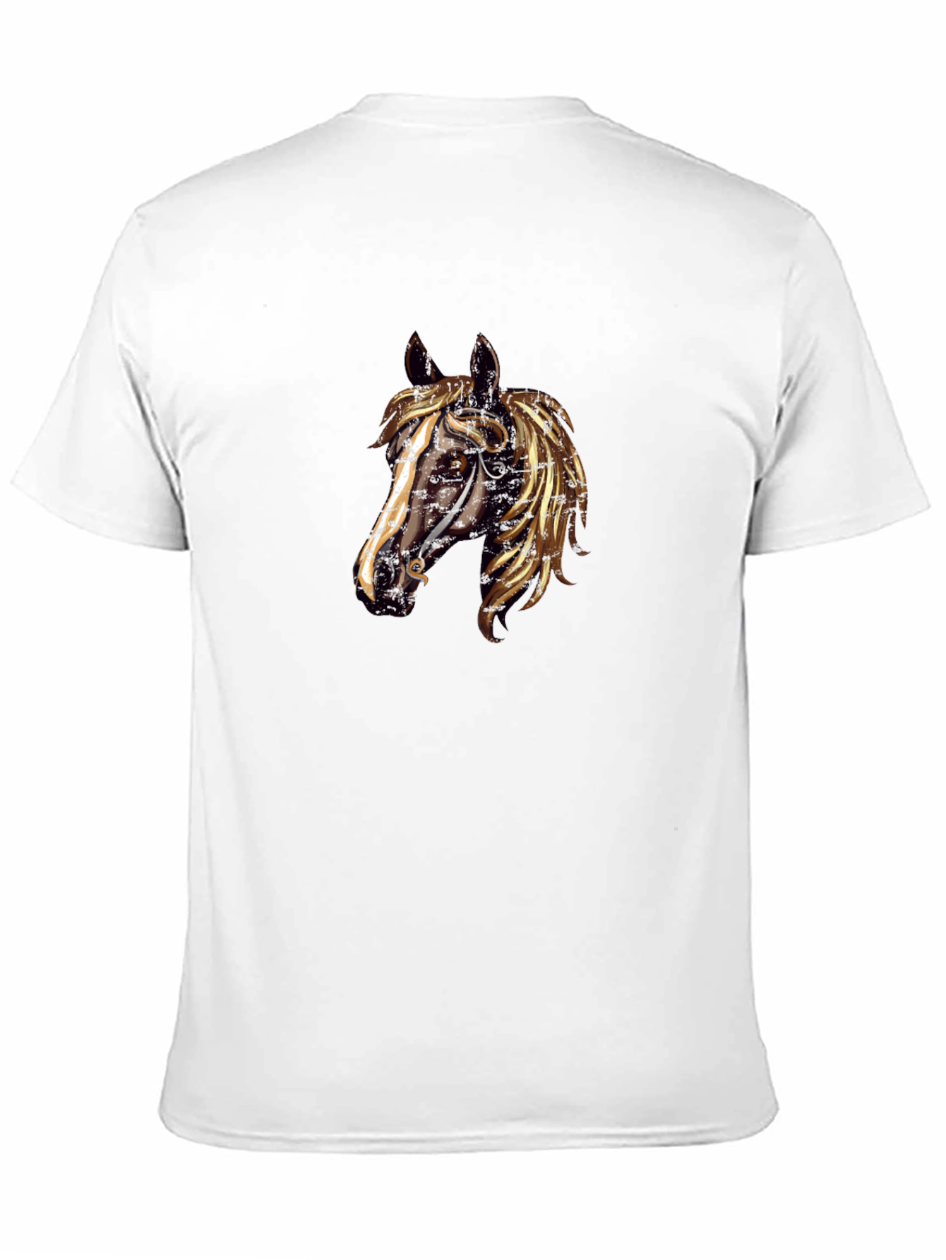 Black Steampunk Horse Tee - Unique Graphic Design view 11