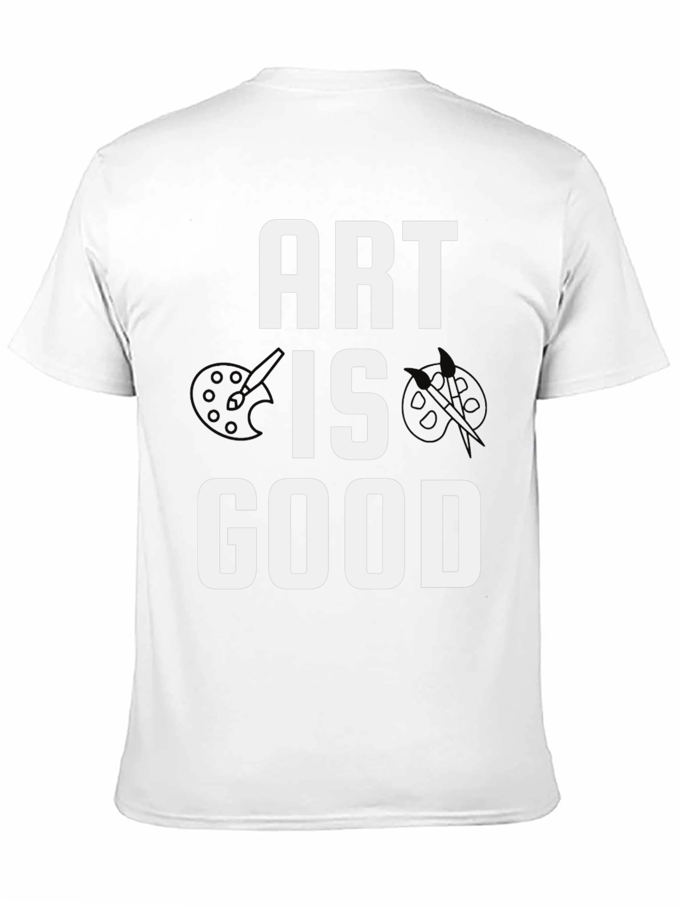 Black Art Is Good Men's Black Graphic Tee view 11