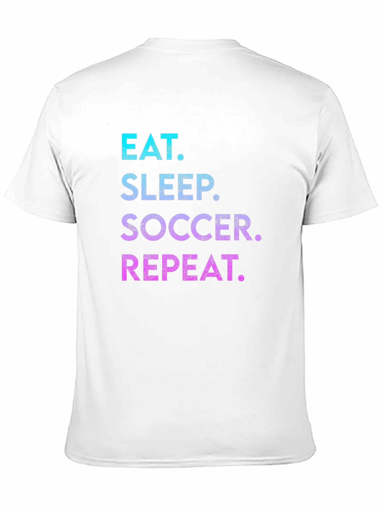 Black Eat Sleep Soccer Repeat T-Shirt view 11