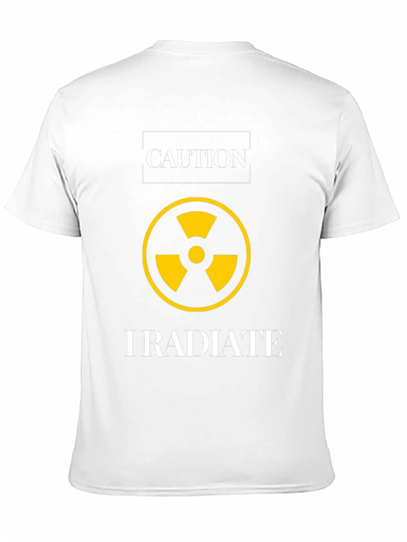 Black Caution I Radiate Graphic Tee view 11