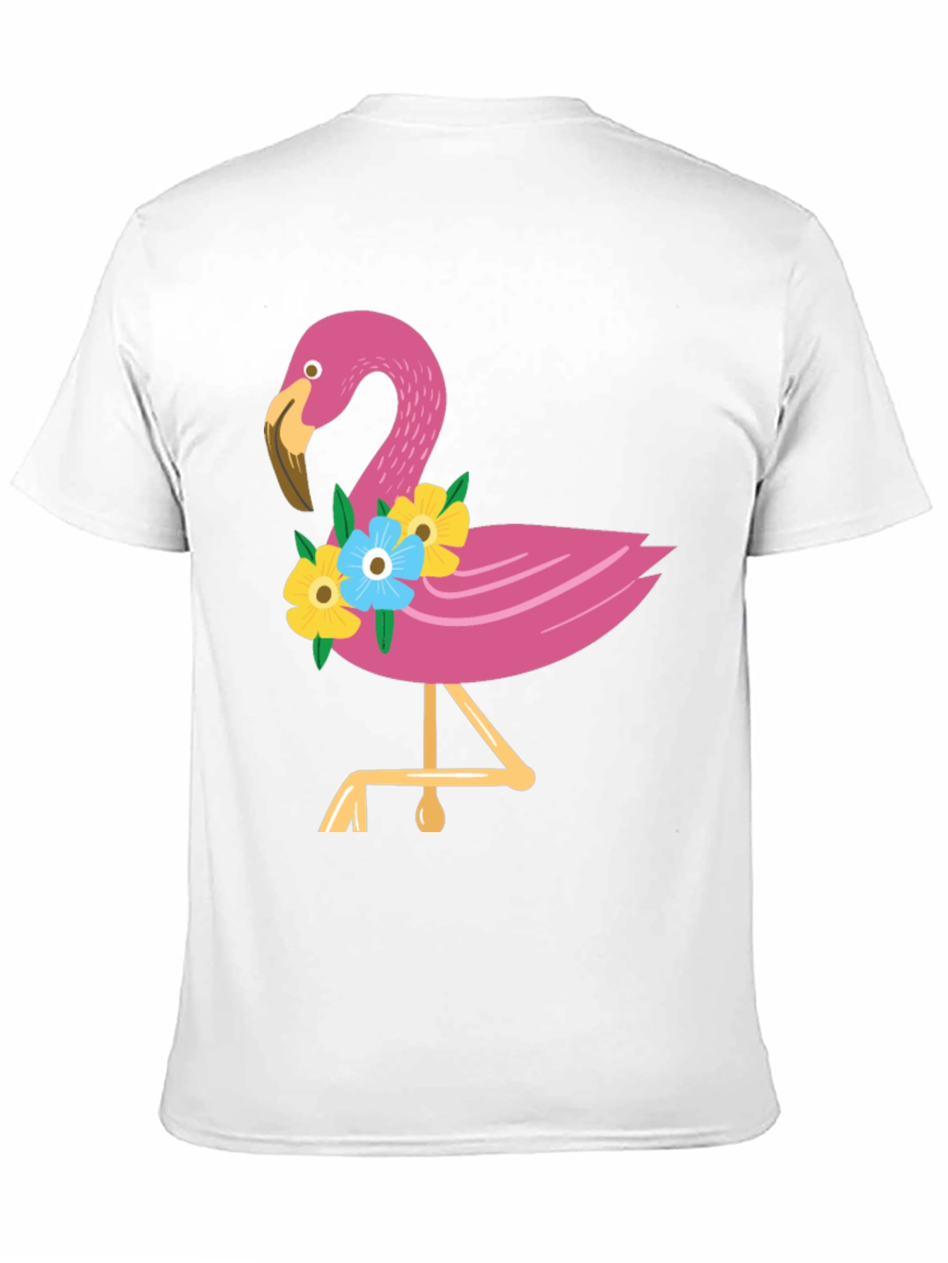 Black Tropical Flamingo Graphic Tee - Black view 11