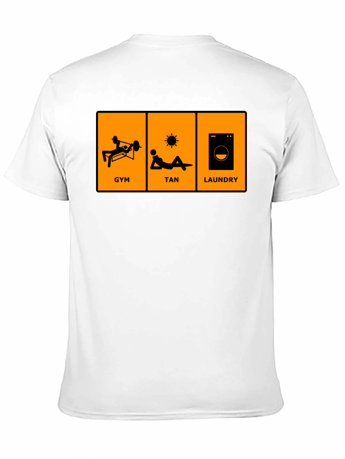 Black Gym, Tan, Laundry Graphic T-Shirt view 11