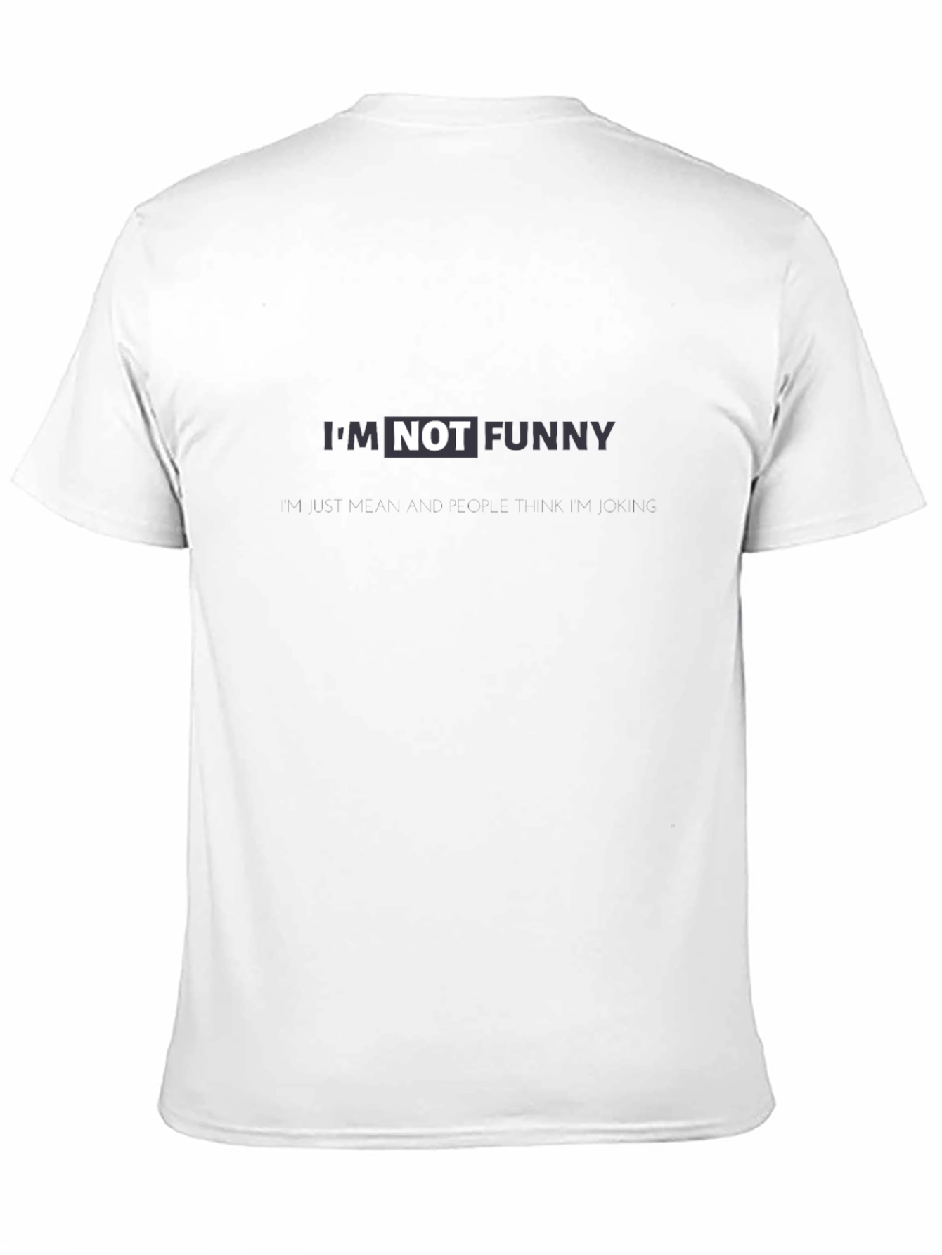 Black I'm Not Funny Black Graphic Tee view 11