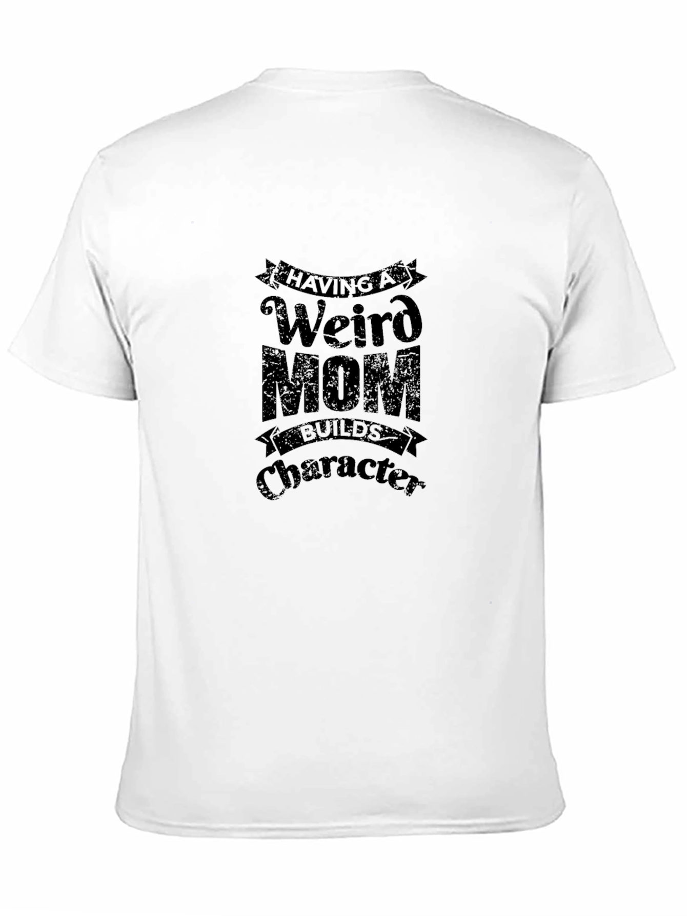 Black Weird Mom Graphic Tee - Black Cotton T-Shirt view 11