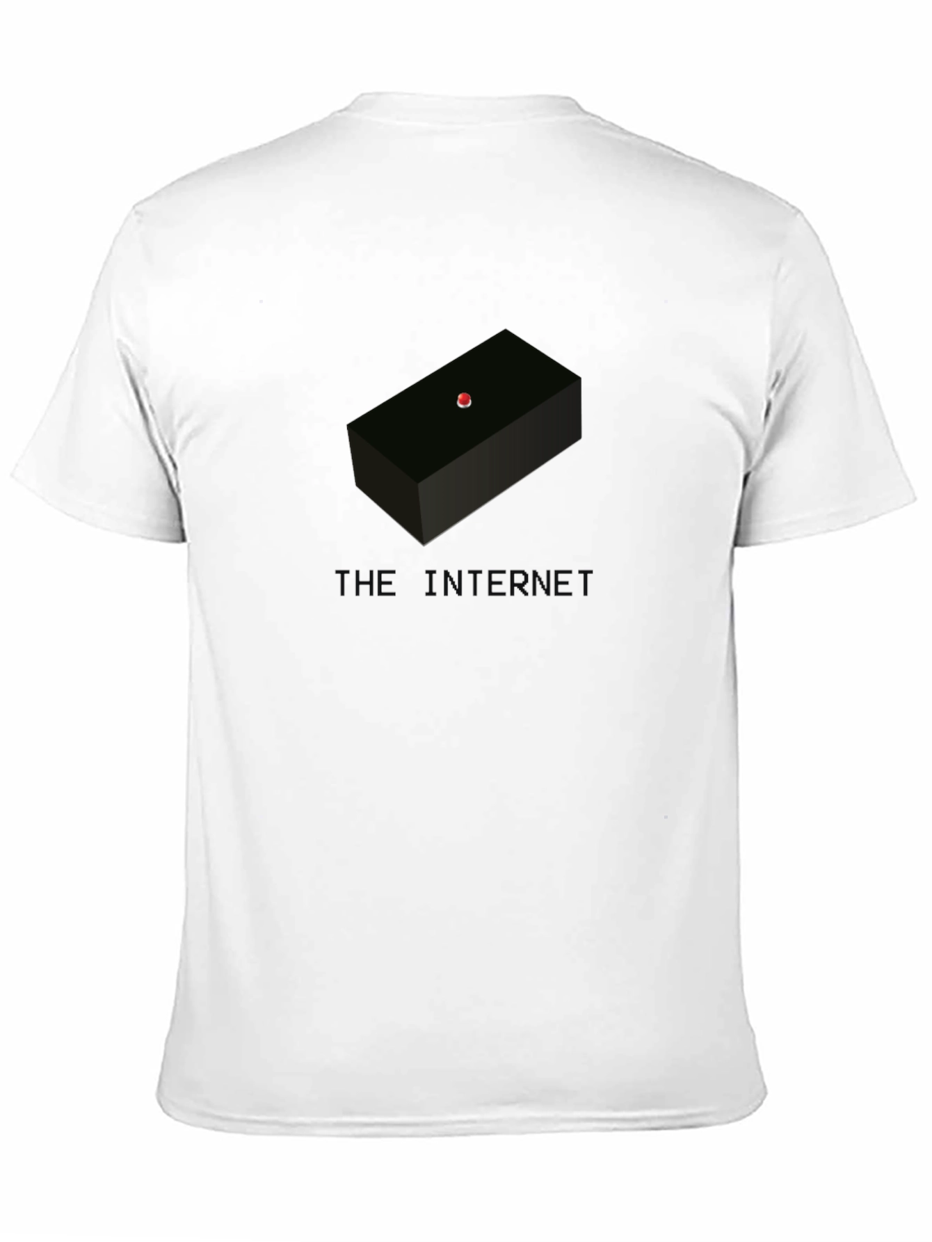 Black The Internet Button T-Shirt - Funny Tech Geek Tee view 11