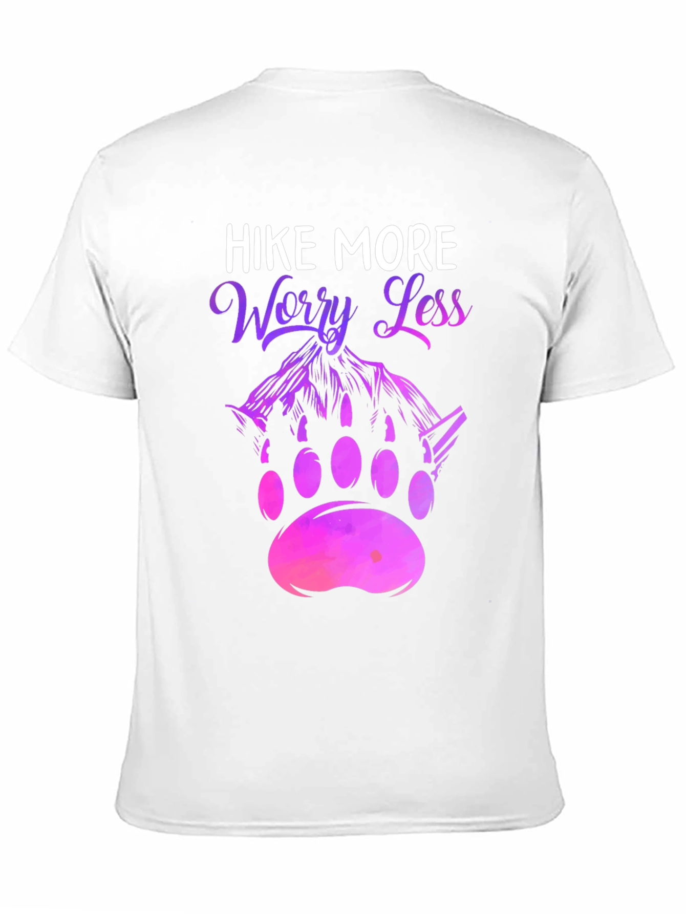 Black Hike More Worry Less Graphic Tee view 11