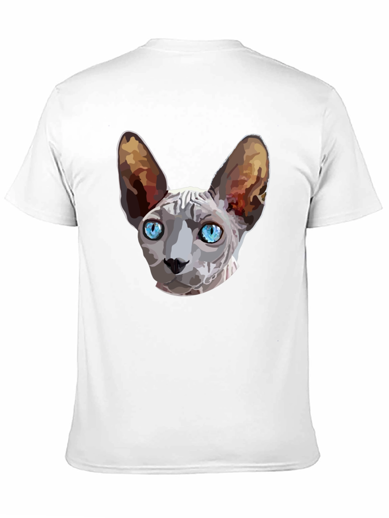 Black Sphynx Cat Graphic T-Shirt - Unique Design Tee view 11