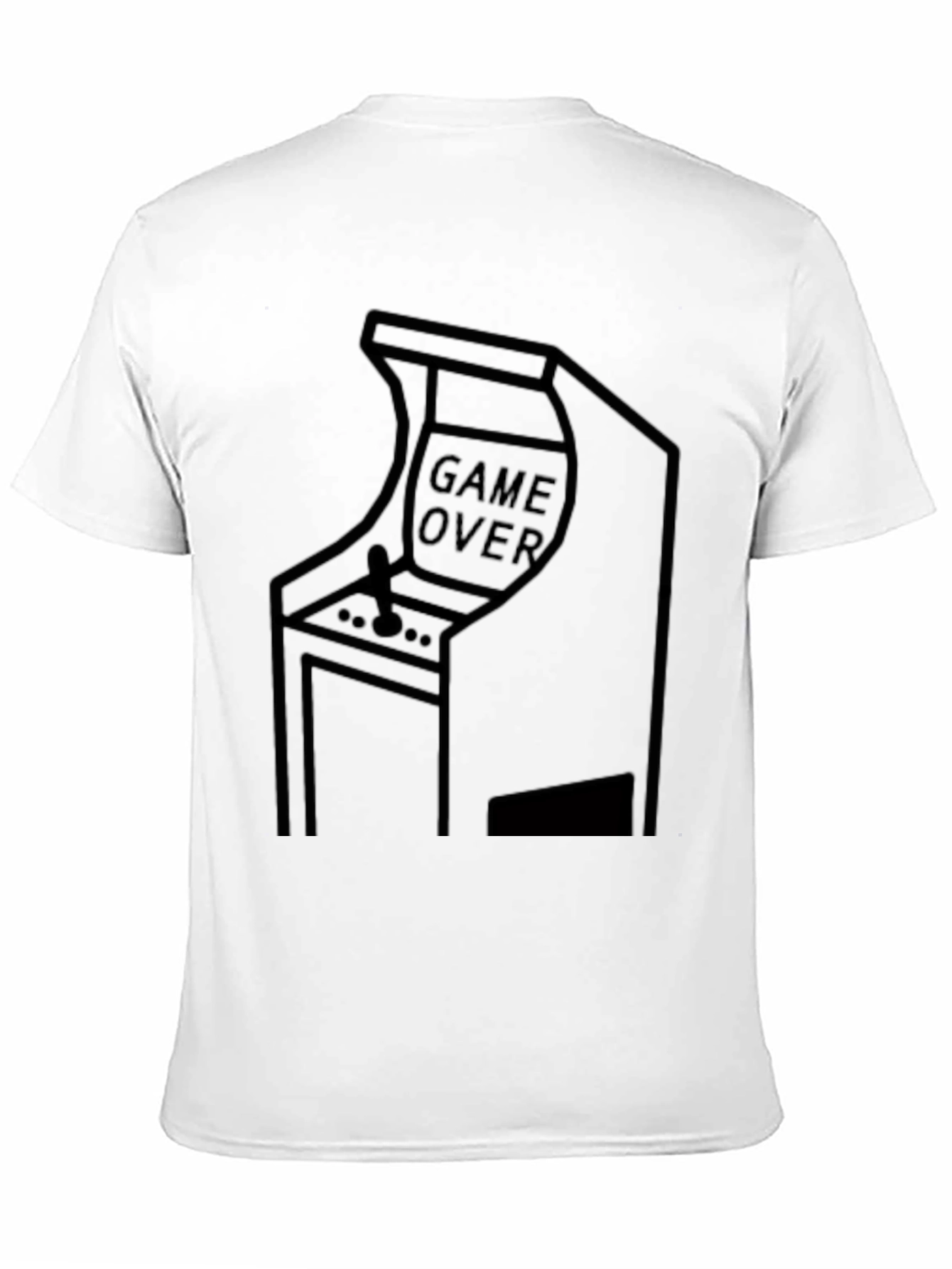 Black Game Over Arcade T-Shirt - Classic Gamer Style view 11