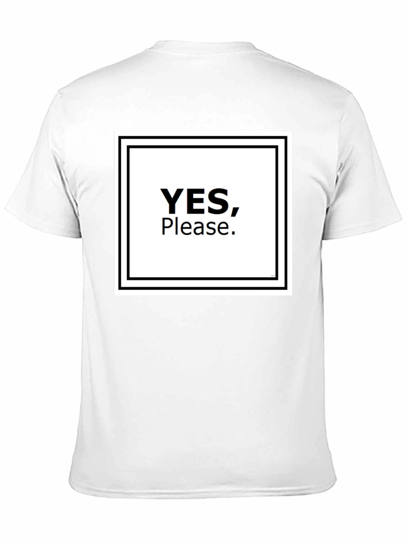 Black Yes, Please T-Shirt - Bold Graphic Tee view 11