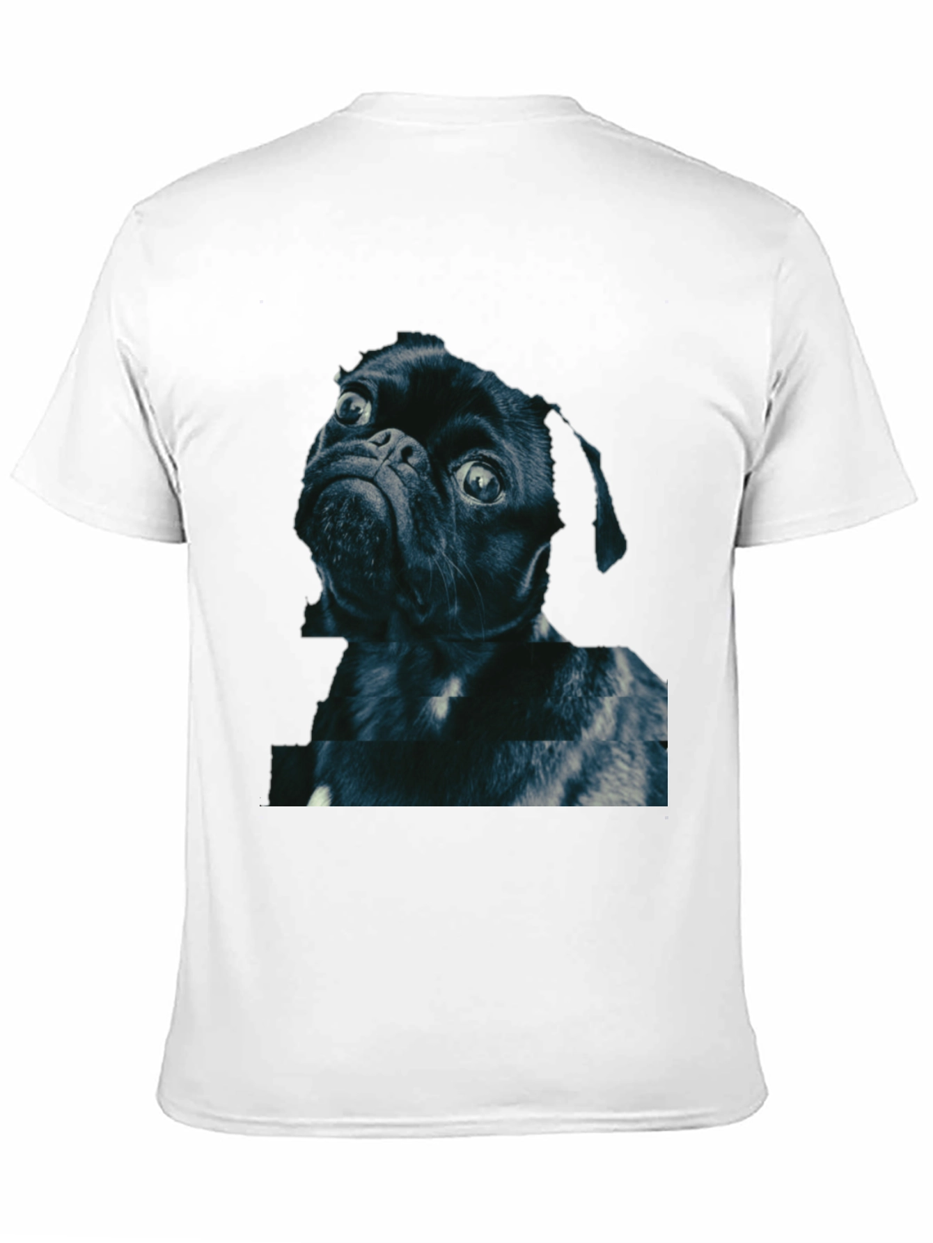 Black Pug Graphic Tee - Black Cotton Blend view 11