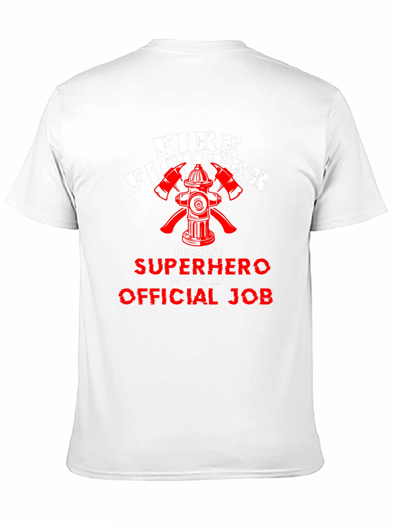 Black Firefighter Superhero Graphic Tee view 11
