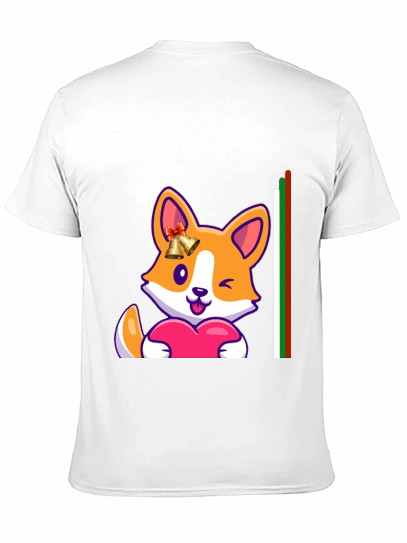Black Corgi Love Heart Tee - Cute Graphic Print view 11