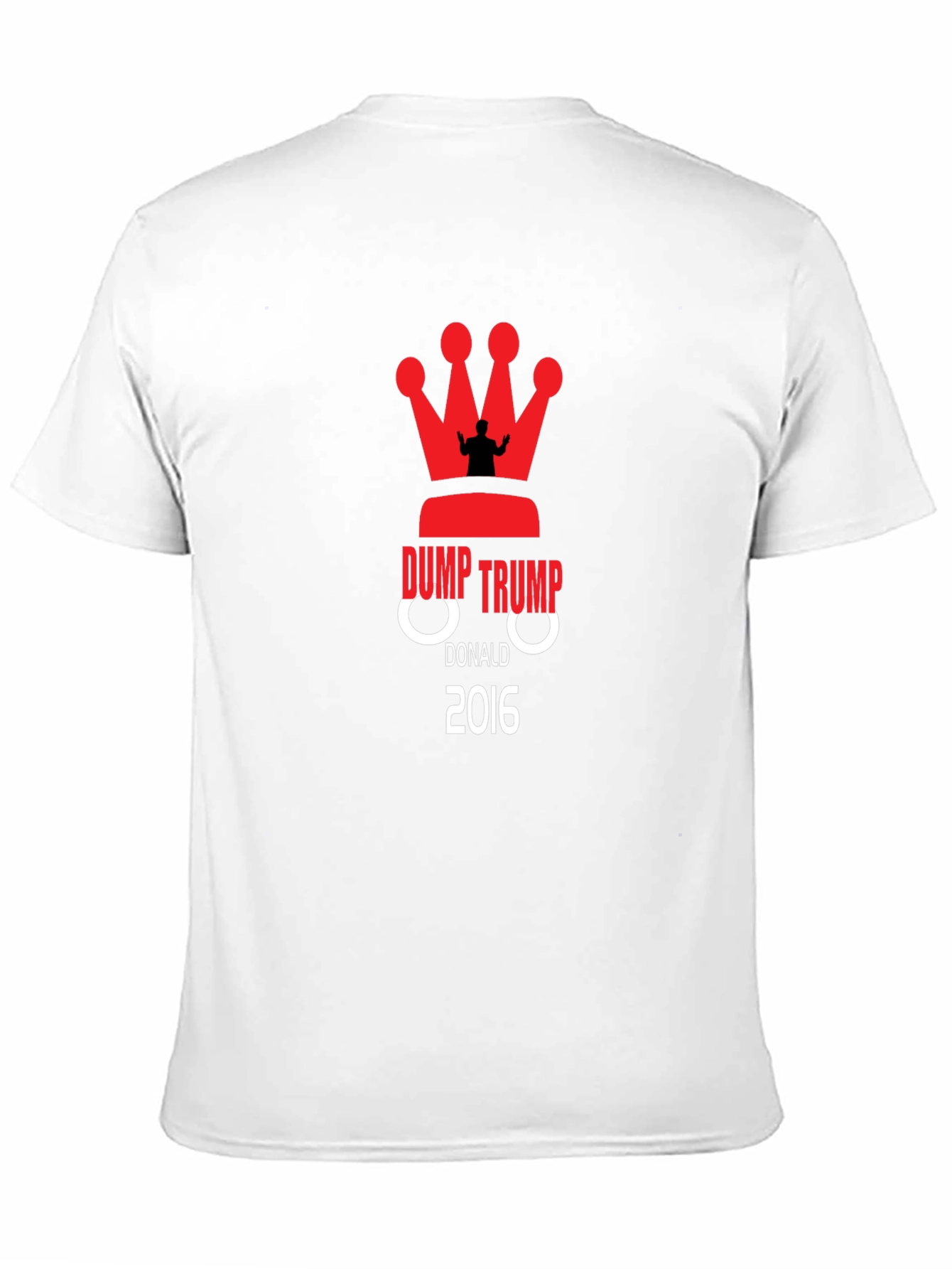 Black Dump Trump 2016 Political T-Shirt view 11