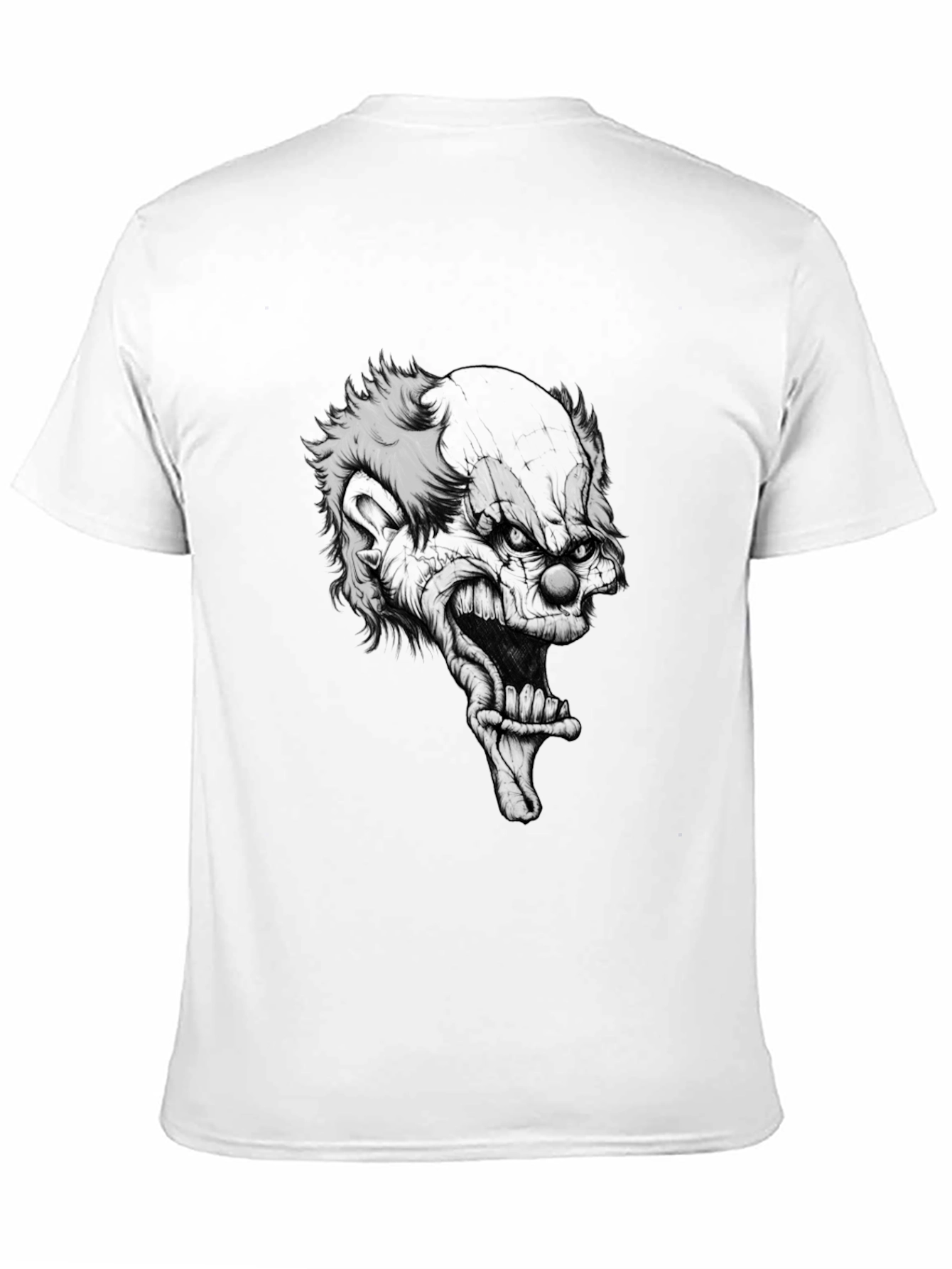 Black Men's Black Clown Graphic Tee view 11