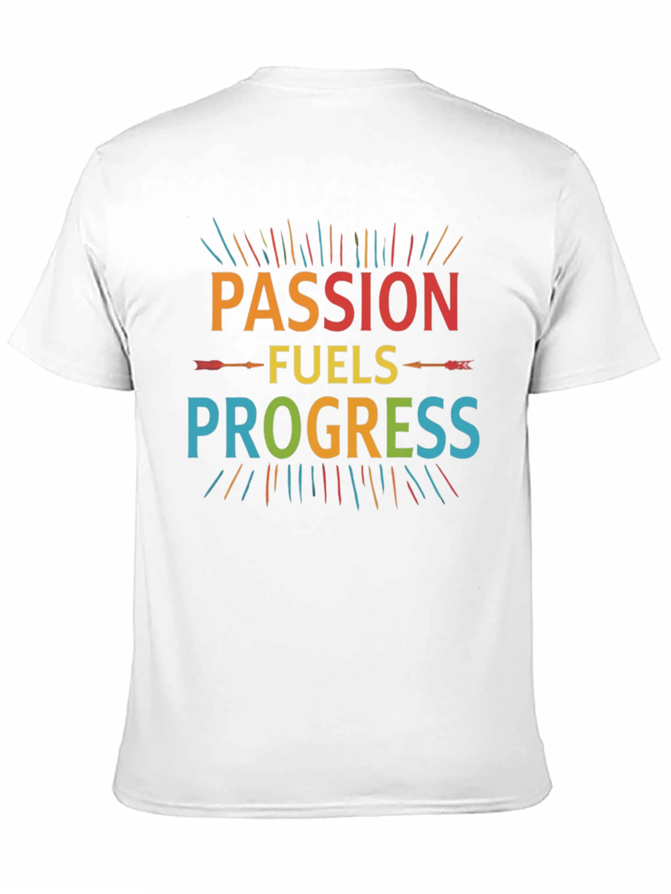 Black Passion Fuels Progress Graphic Tee view 11