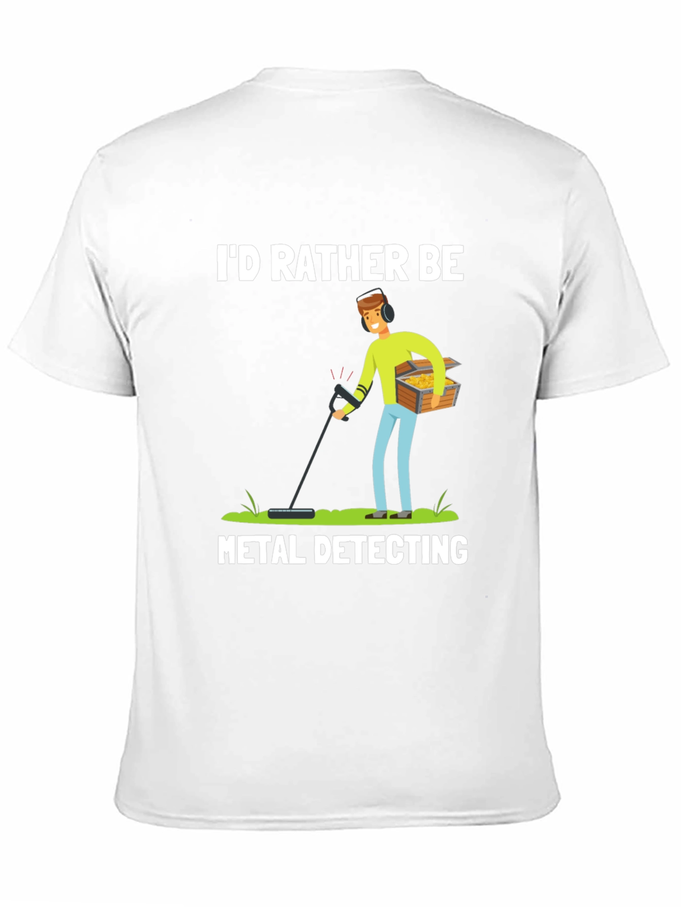 Black Metal Detecting Graphic Tee view 11