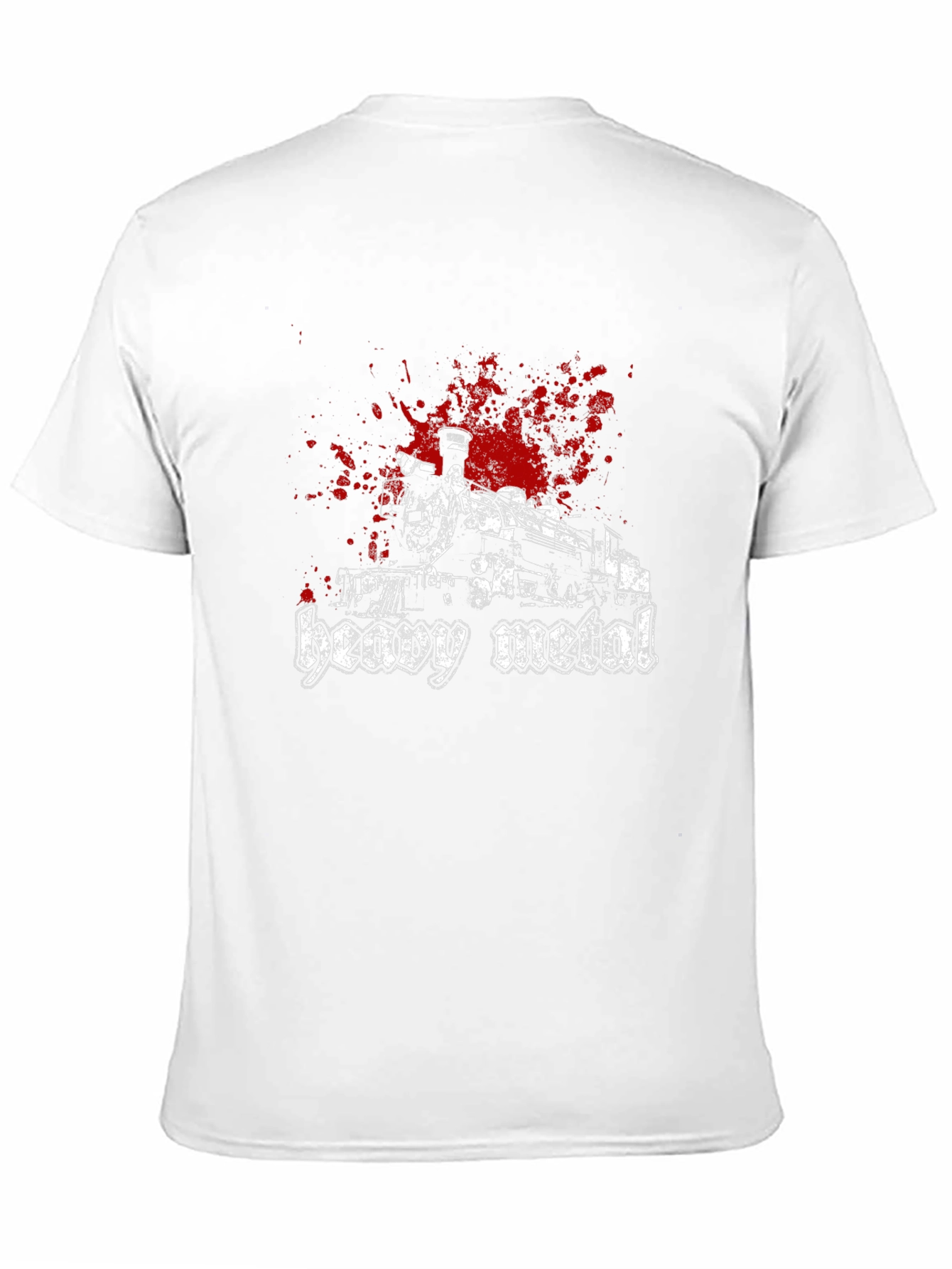 Black Heavy Metal Train Graphic T-Shirt view 11