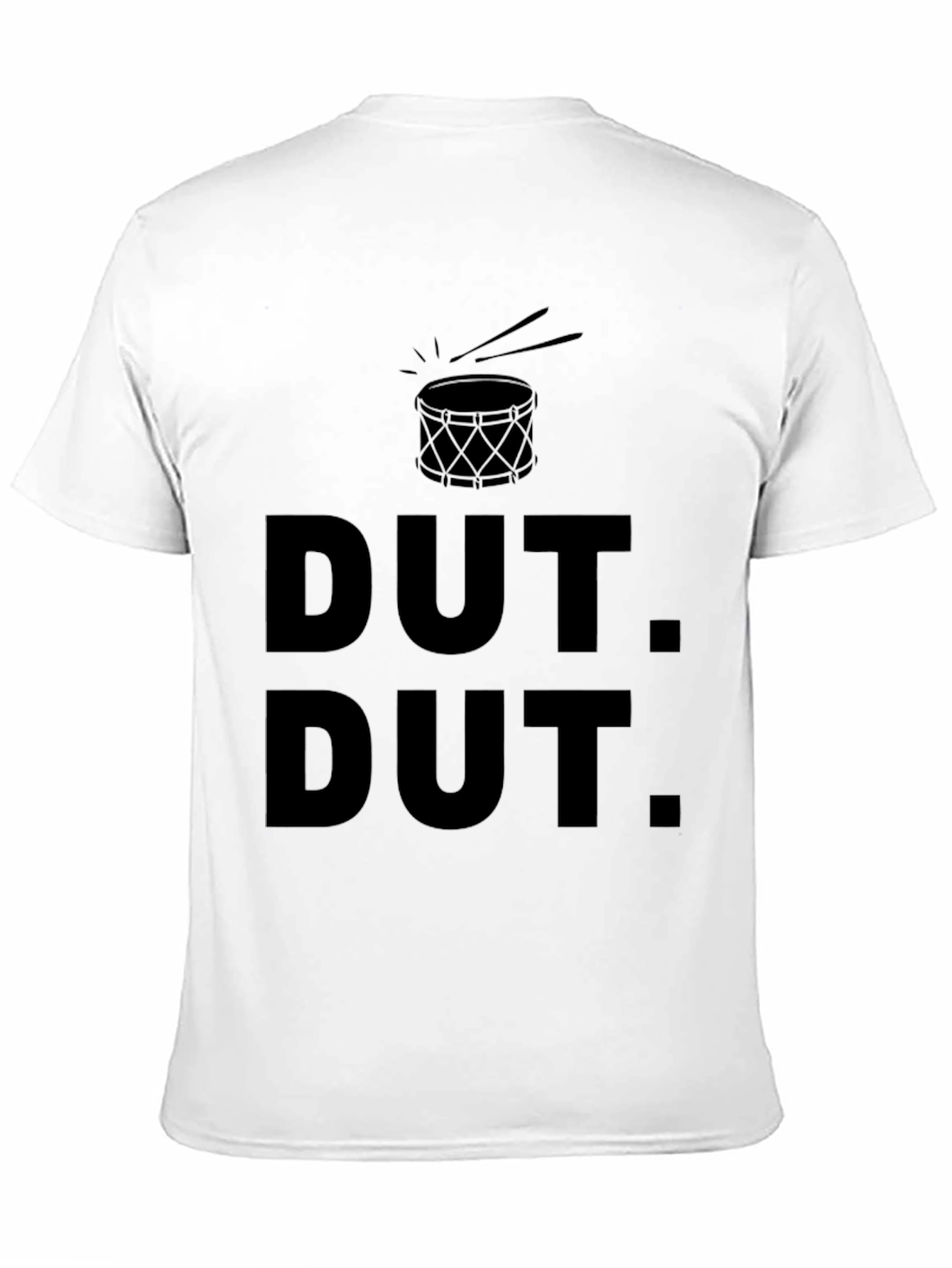Black Dut Dut Drum T-Shirt - Black Crew Neck view 11