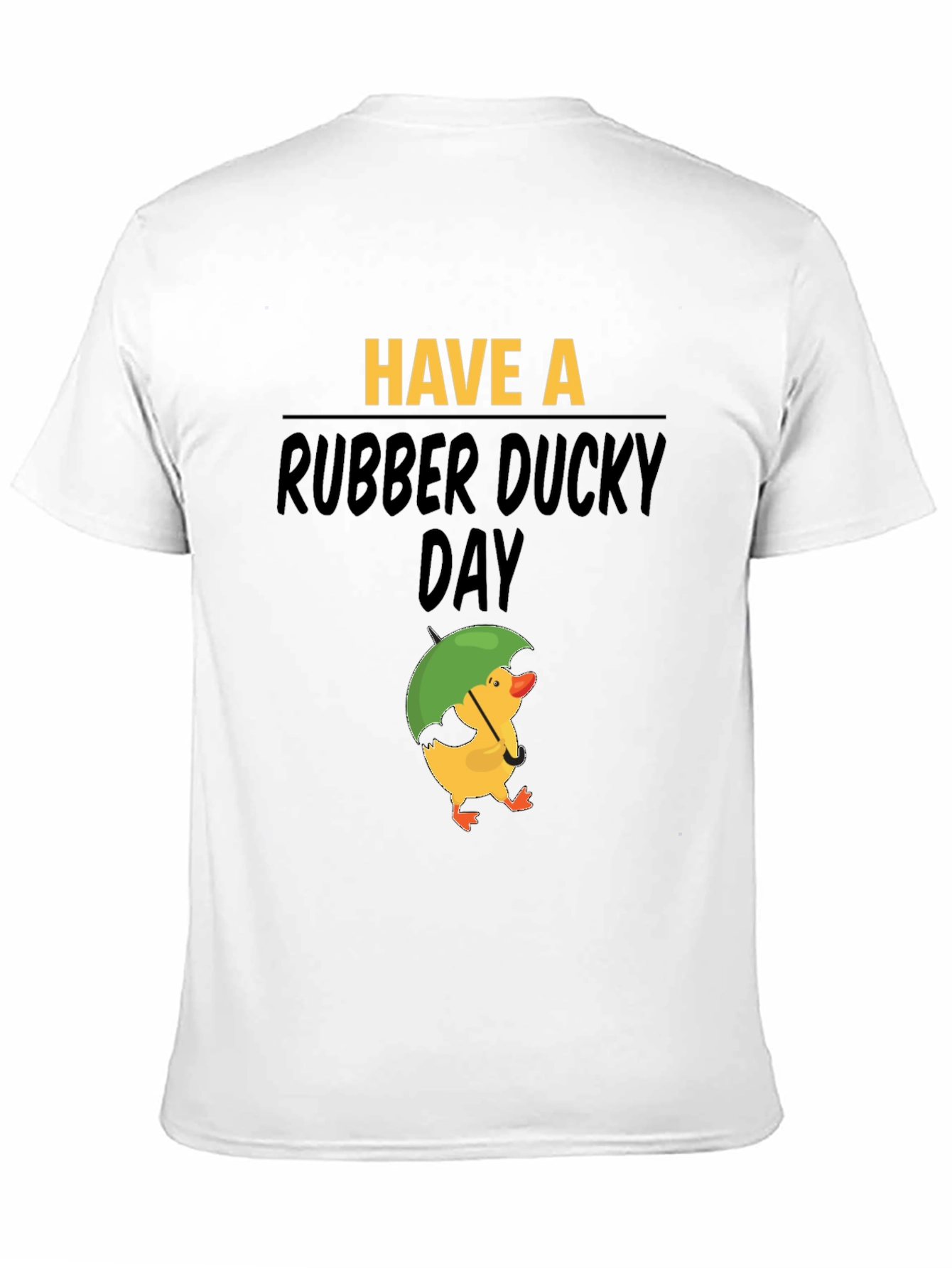 Black Rubber Ducky Day Graphic Tee - Black Cotton T-Shirt view 11