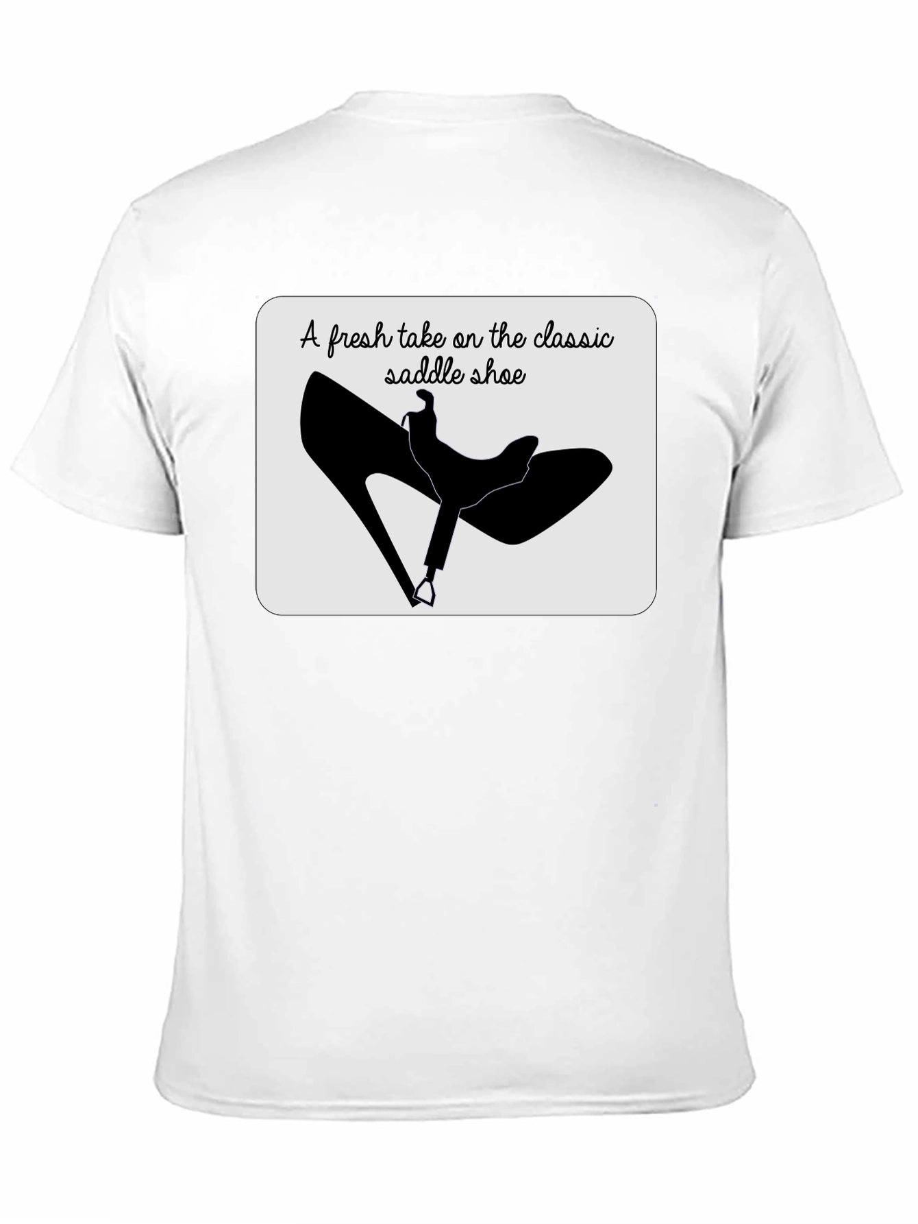 Black Saddle Shoe Tee: Classic Style Reimagined view 11