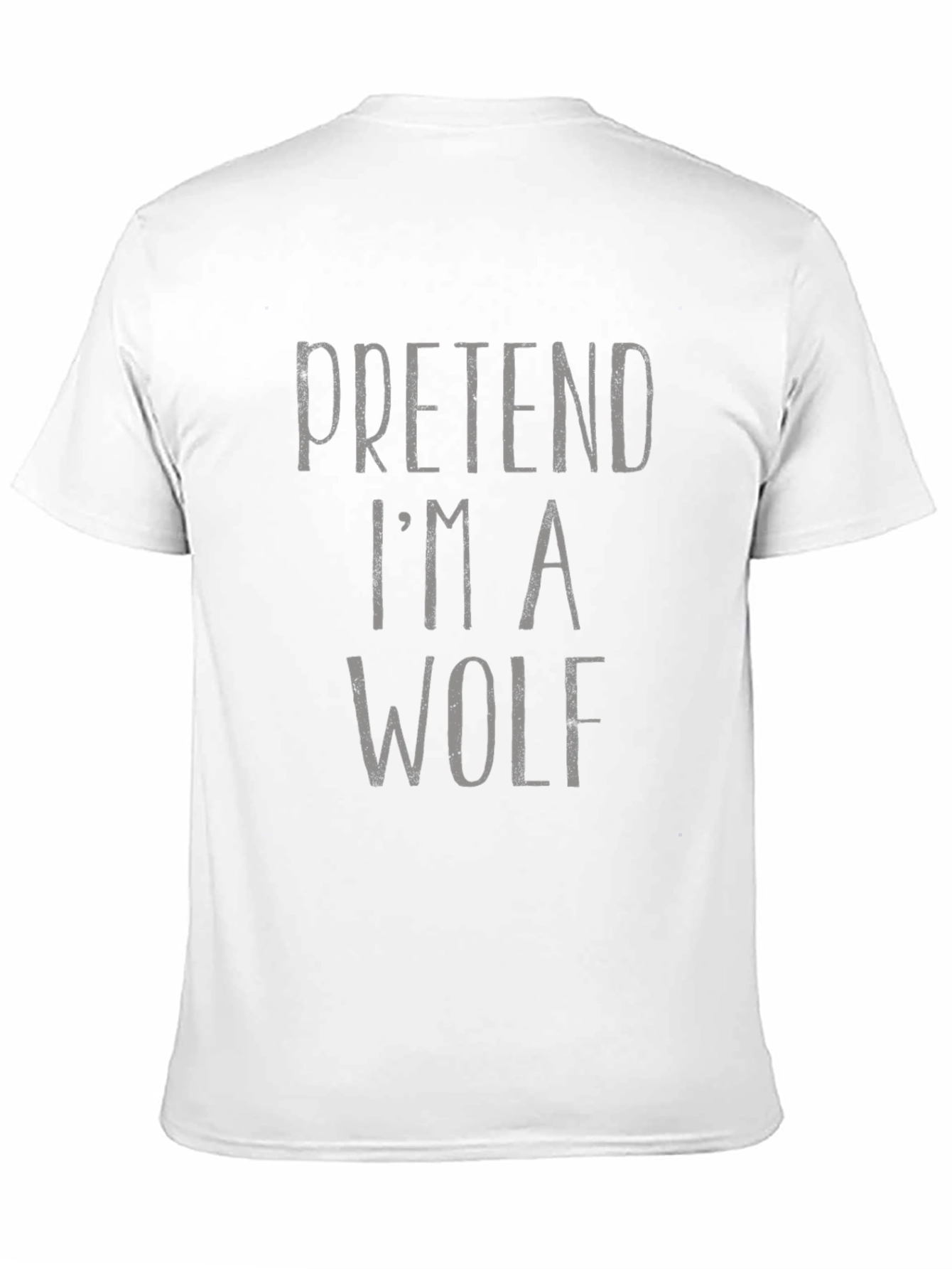 Black Pretend I'm a Wolf T-Shirt - Funny Costume Tee view 11