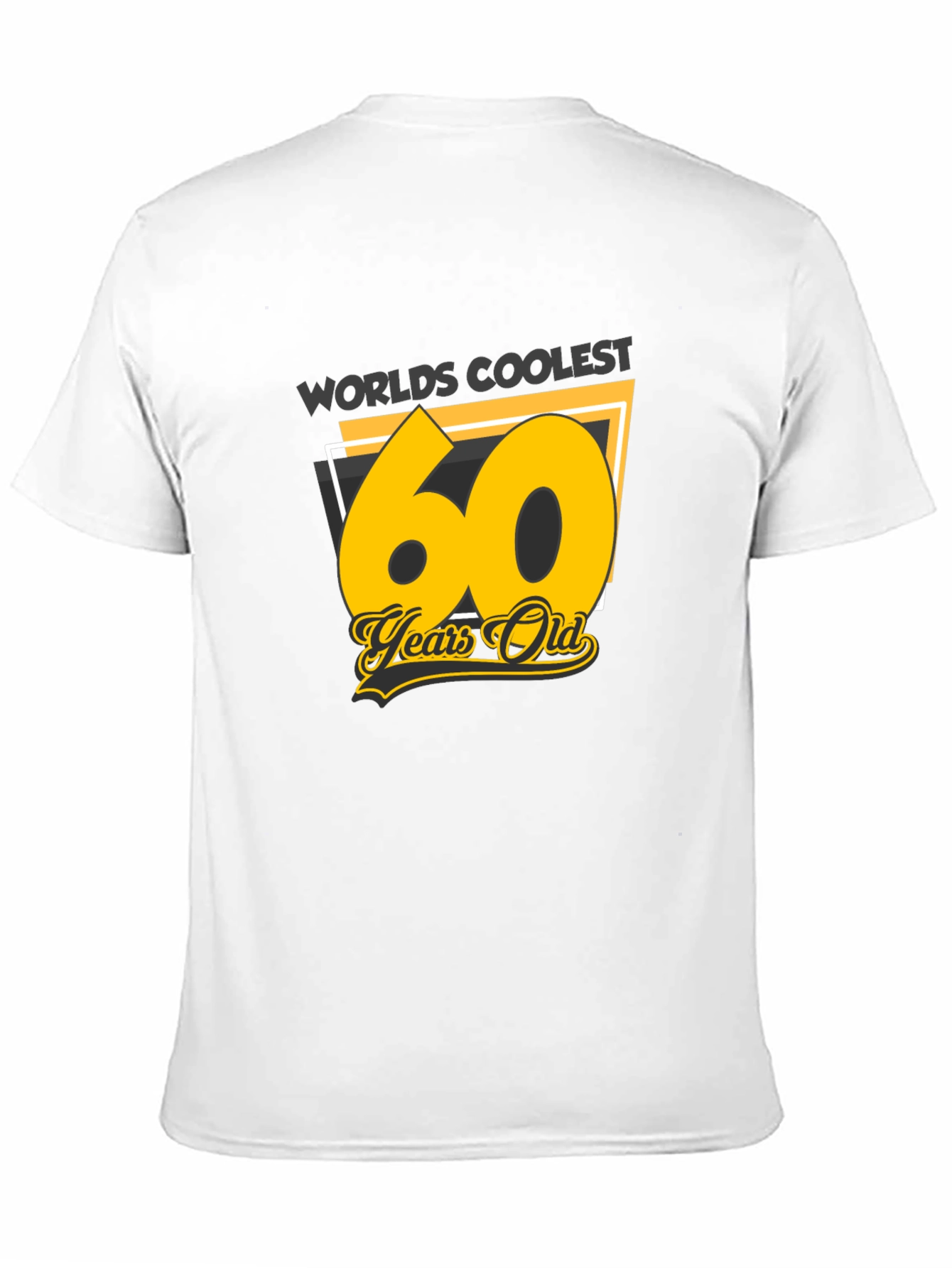 Black Worlds Coolest 60 Years Old Black T-Shirt view 11