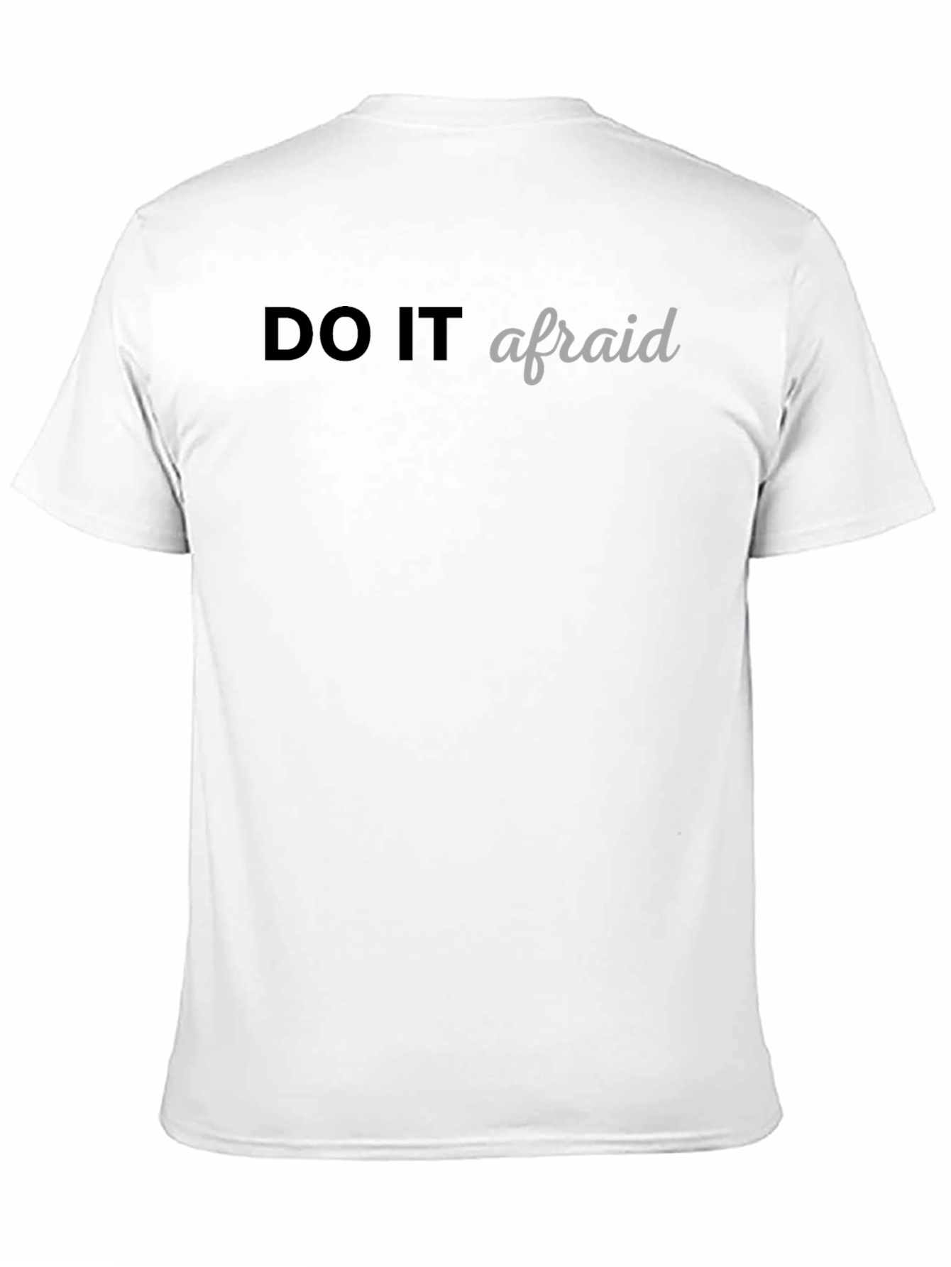 Black Do It Afraid Graphic Tee - Black Casual T-Shirt view 11