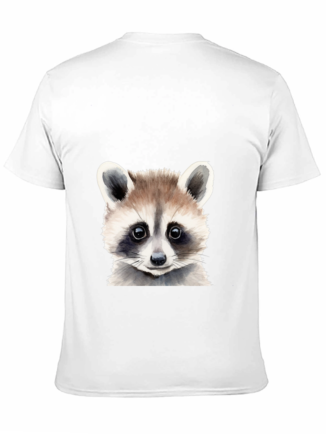 Black Raccoon Graphic Tee - Soft Cotton Black T-Shirt view 11