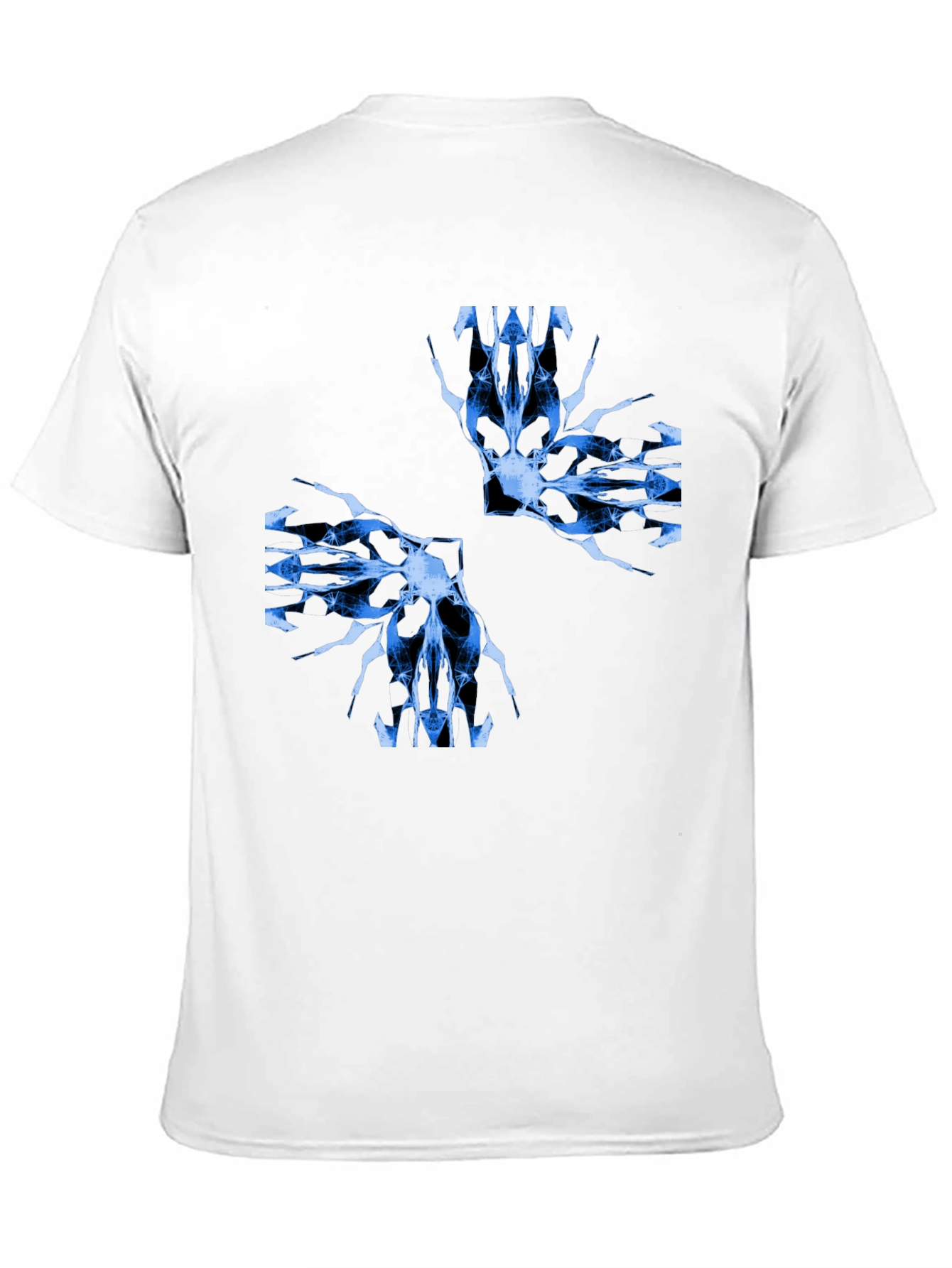 Abstract Graphic Print Crew Neck T-Shirt - 11