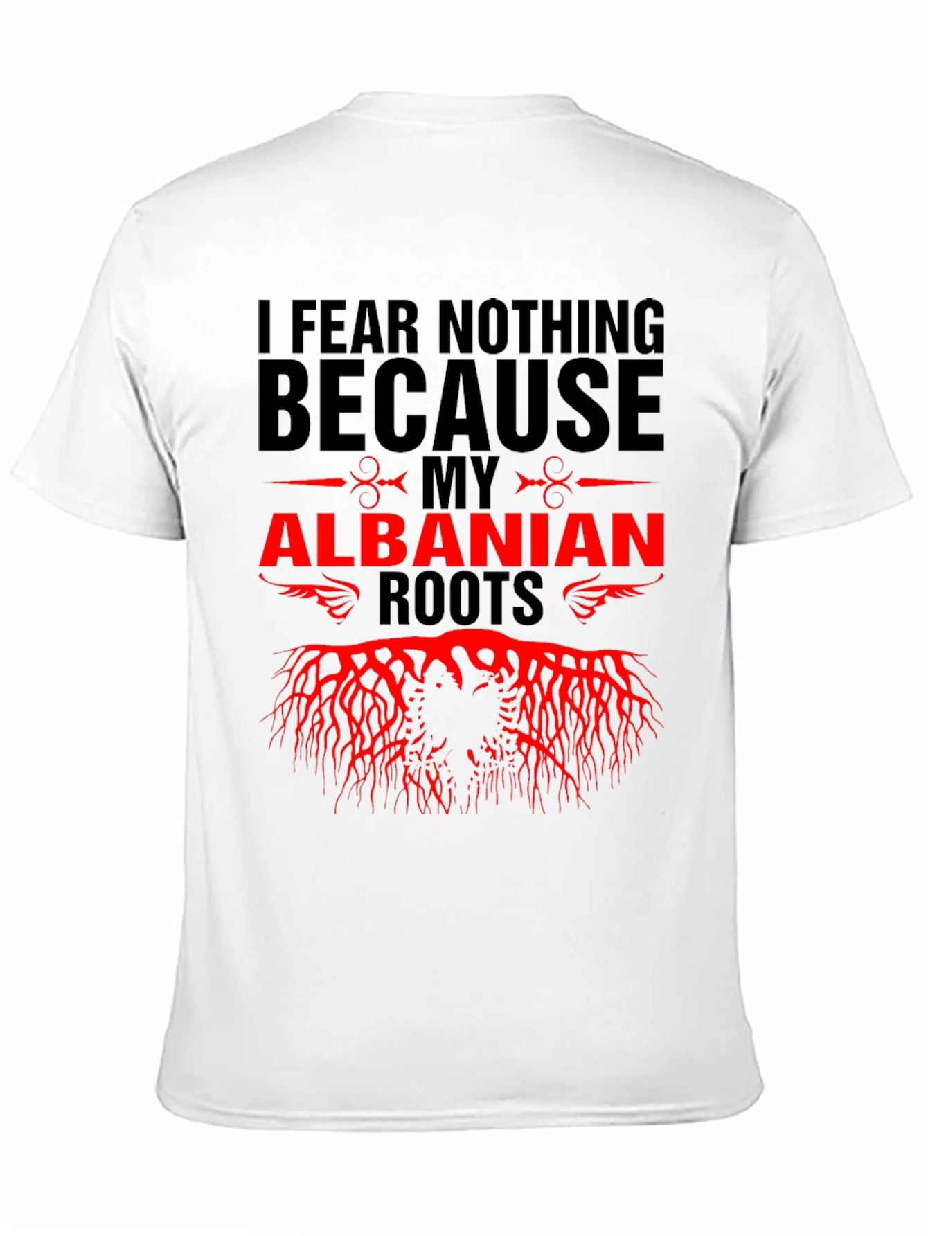 Black Albanian Roots Graphic Tee view 11