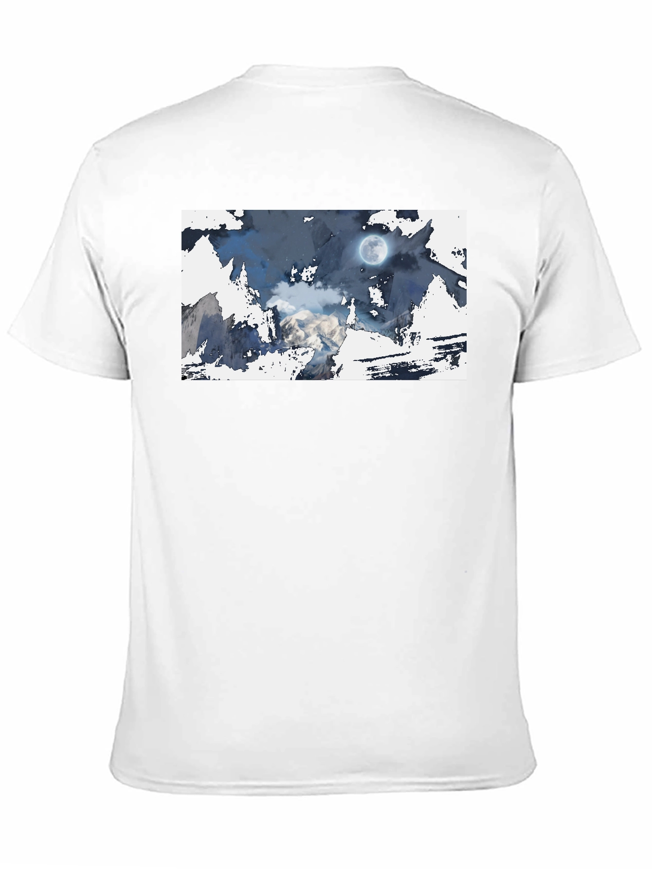 Black Moonlit Mountain Tee - Stylish Graphic Print view 11