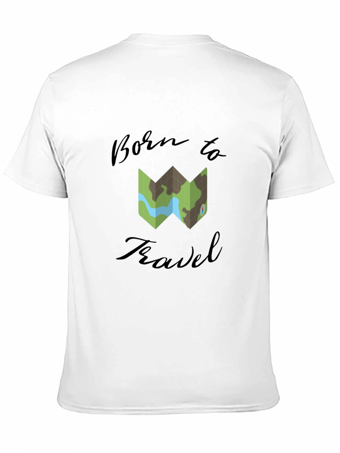 Black Born to Travel Graphic T-Shirt view 11