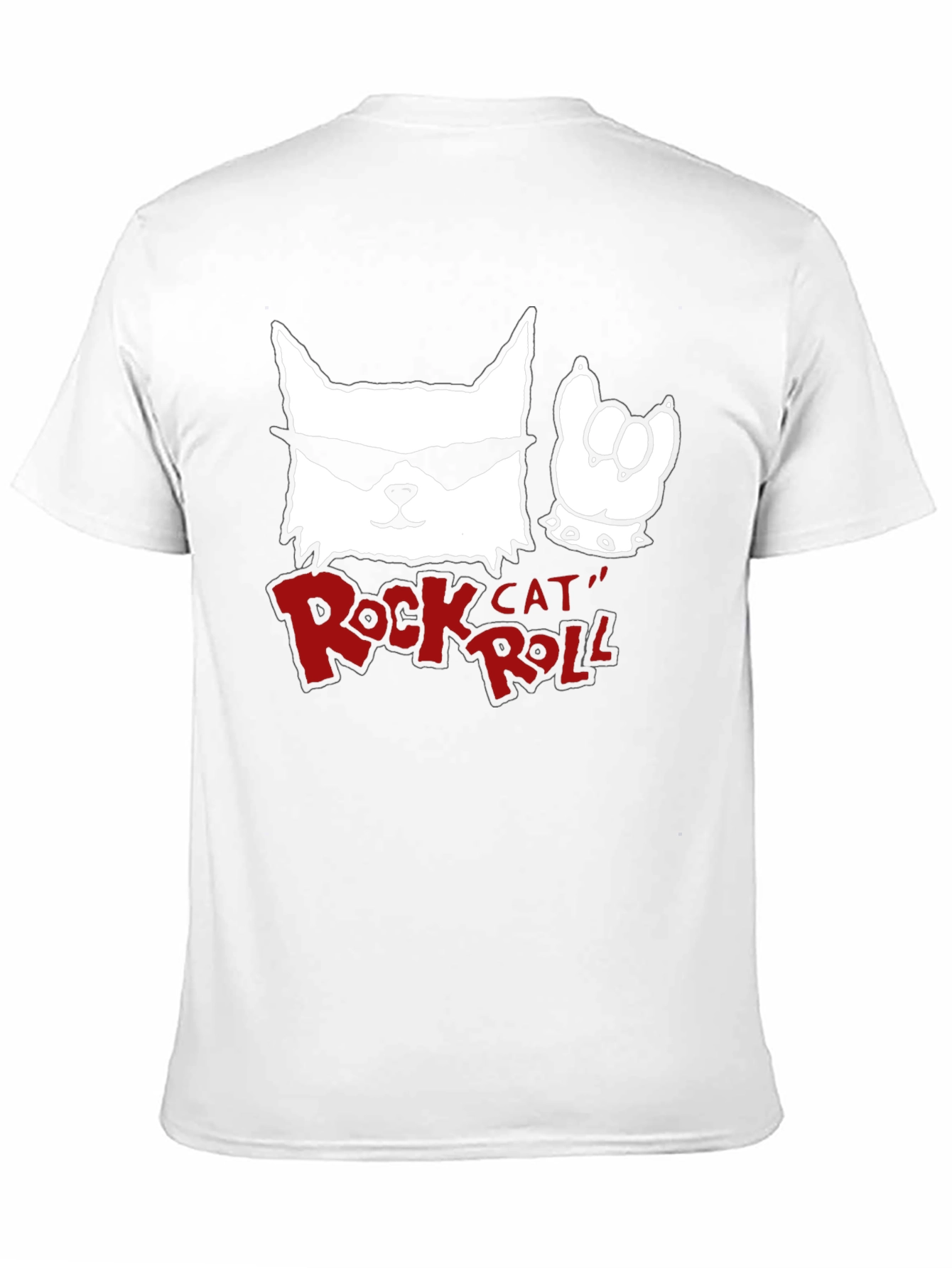 Rock Cat Roll Black T-Shirt - 11