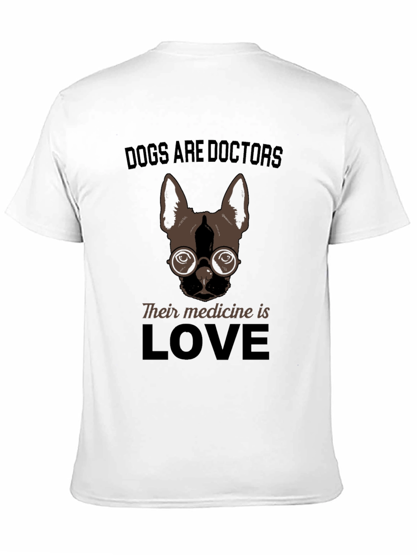 Black Dogs Are Doctors Love T-Shirt view 11