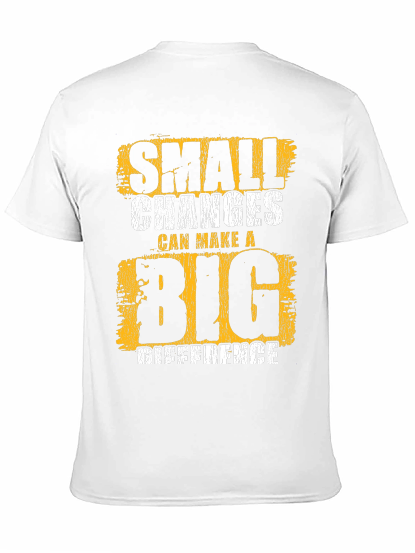 Black Small Changes Big Difference Graphic Tee view 11