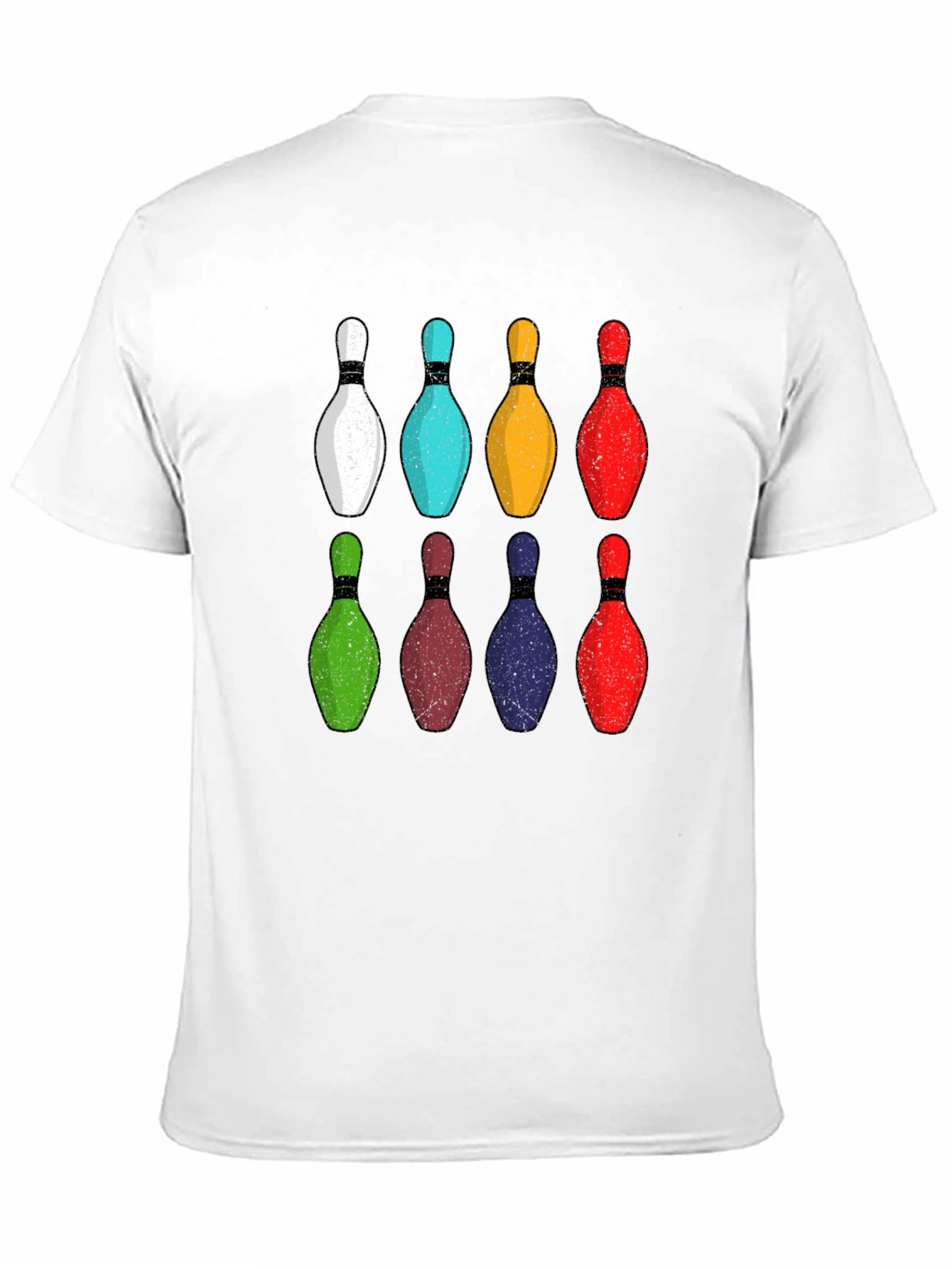 Black Bowling Pins Graphic Tee view 11