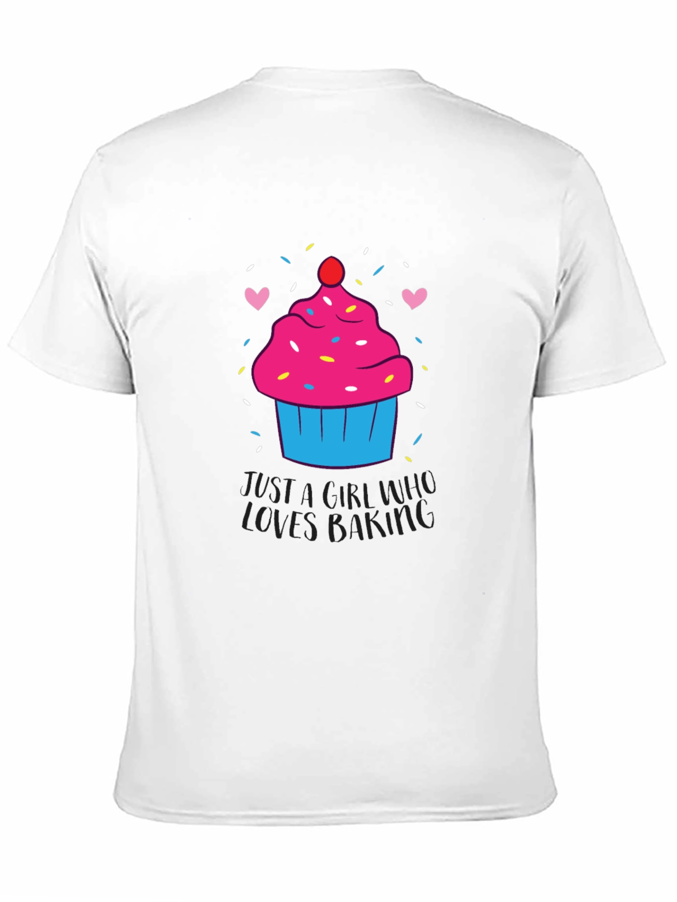 Black Cupcake Baking Lover T-Shirt view 11