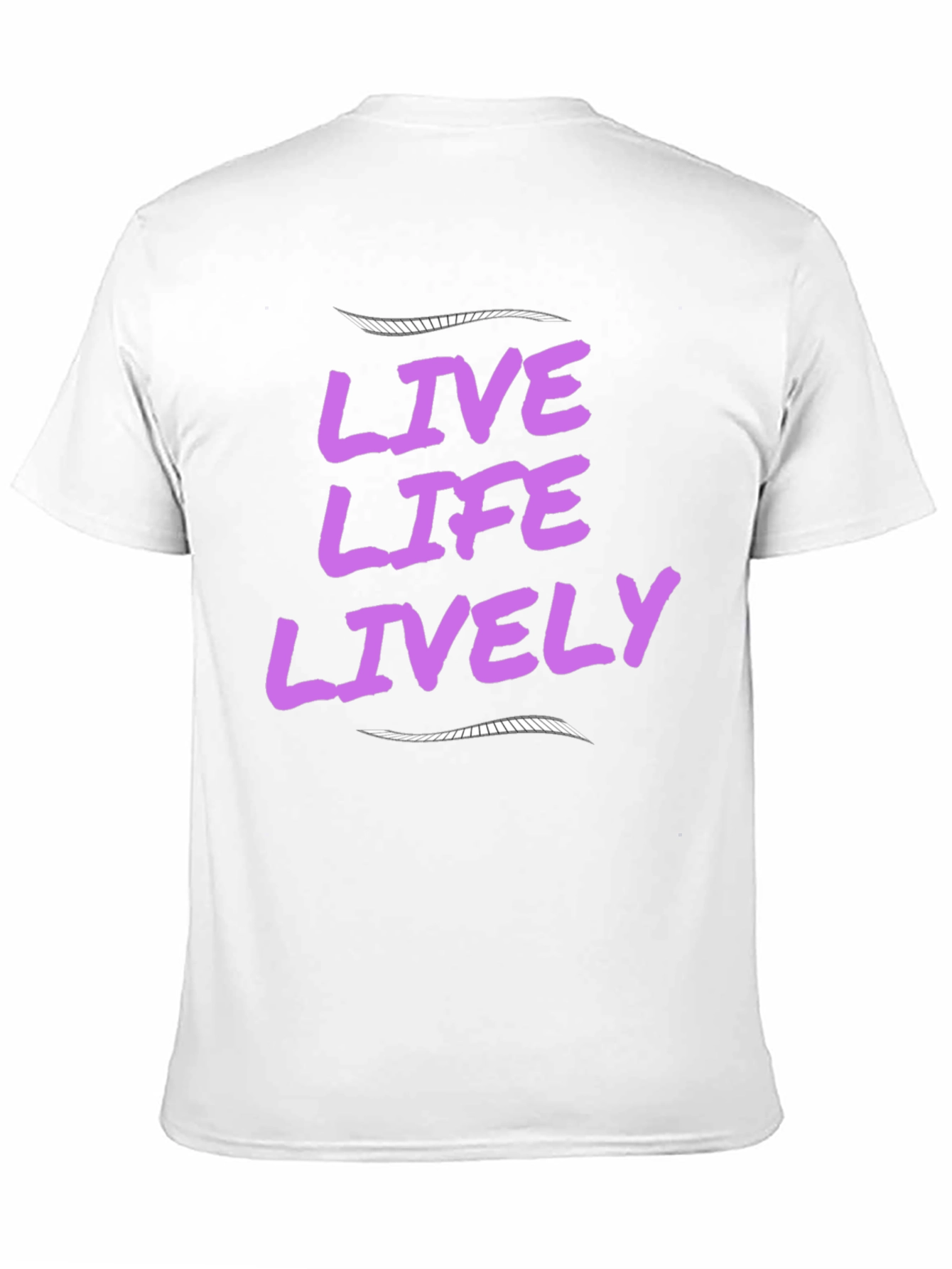 Black Live Life Lively Black T-Shirt view 11