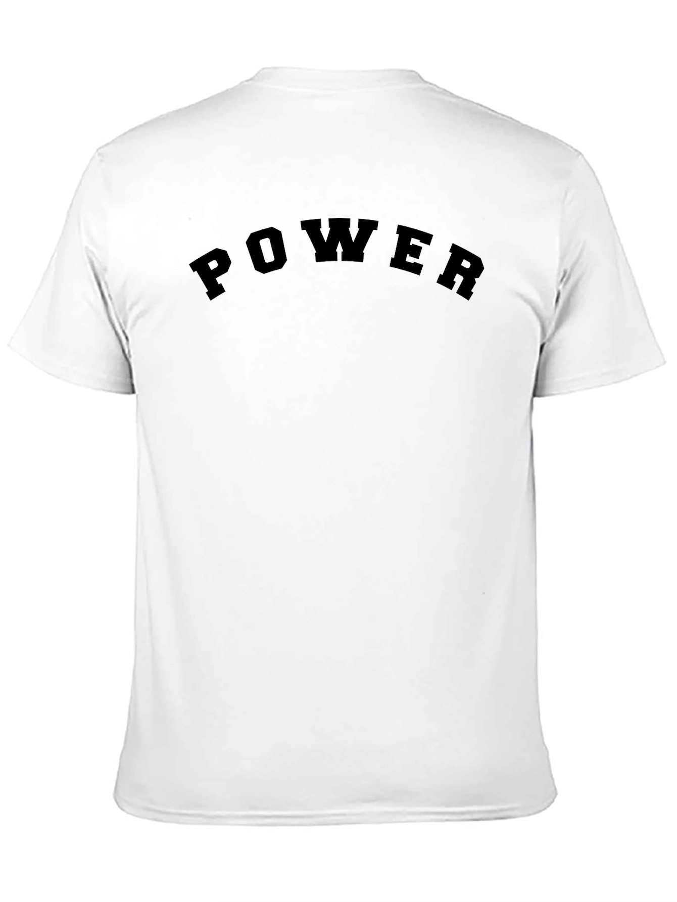 Black Bold Power Graphic Tee - Black Cotton T-Shirt view 11