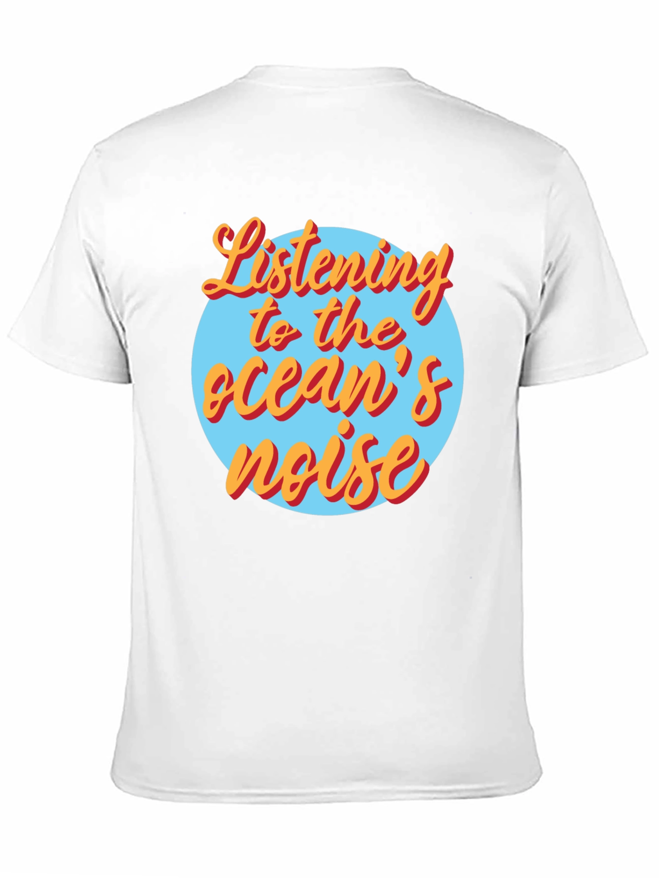 Black Listening to the Ocean's Noise Graphic Tee view 11