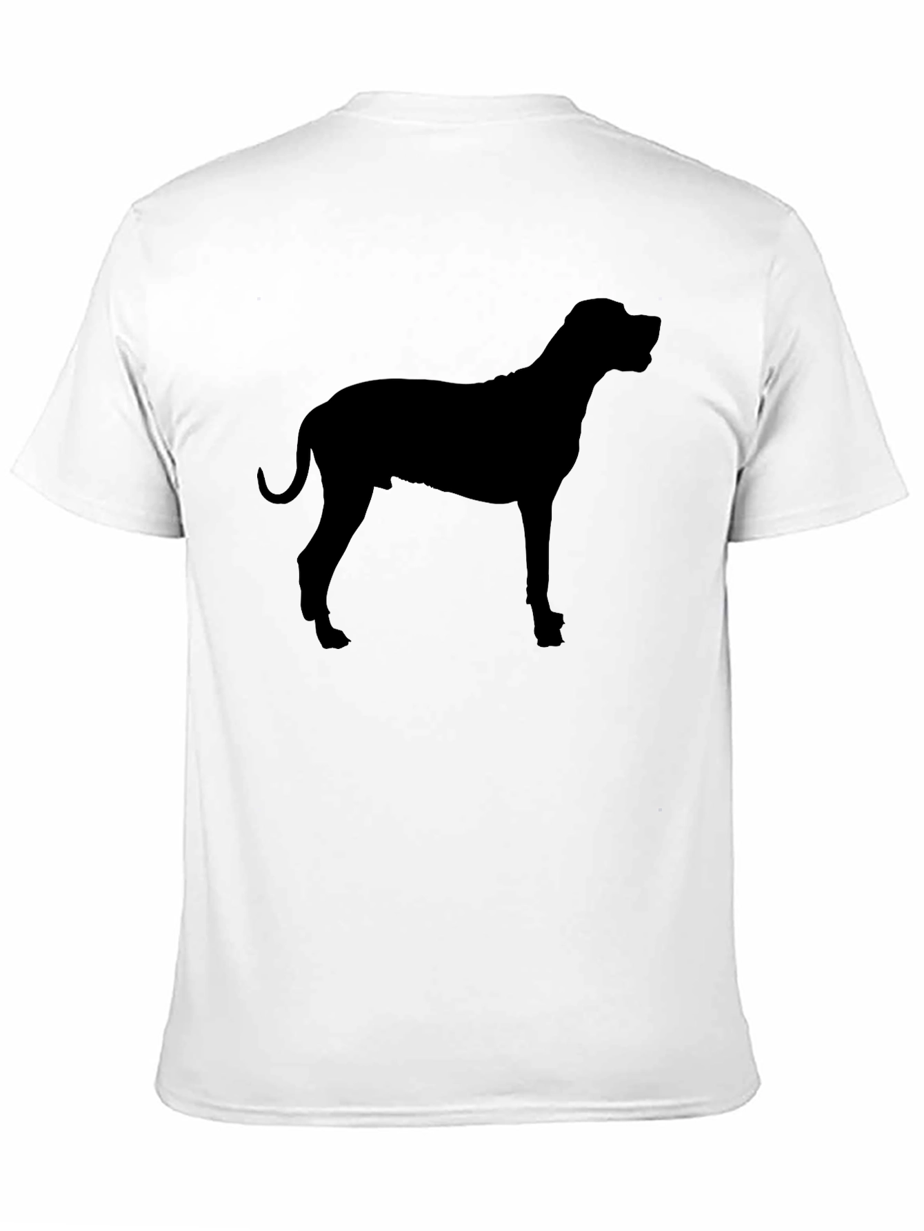 Black Dog Silhouette Graphic Black T-Shirt view 11