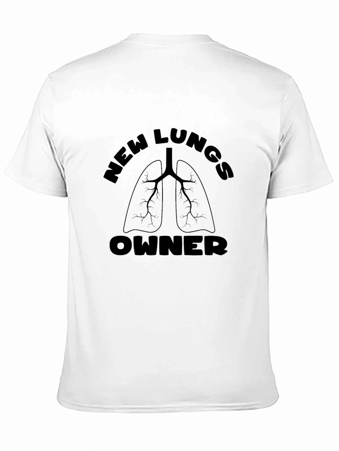 Black New Lungs Owner Graphic T-Shirt - Black view 11