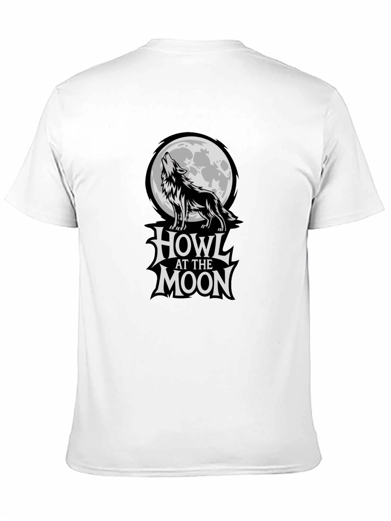 Black Howl at the Moon Graphic T-Shirt - Black view 11